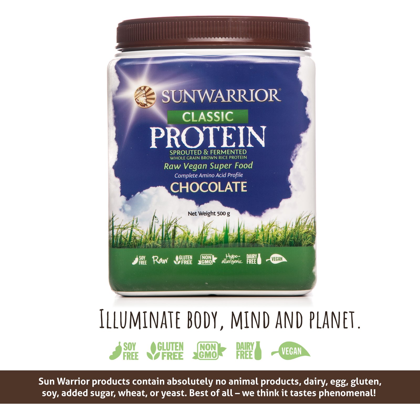 Sunwarrior Proteina Vegetale Cioccolato - 500 g