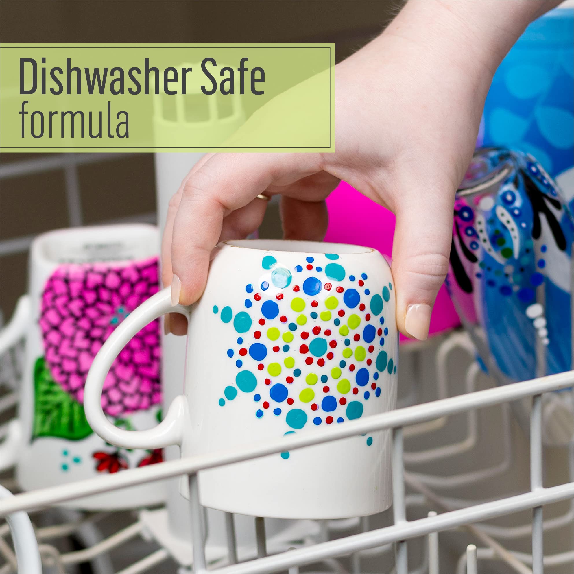 FolkArt Dots Set, 6 Piece Acrylic Paint Kit Featuring 6 Colors for DIY Indoor & Outdoor Multi-Surface Craft Projects, 49904 - Image 5