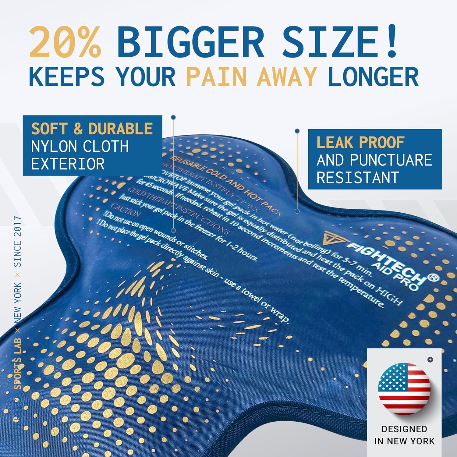 Reusable Gel Ice Pack - Cold/Hot Pack Therapy for Rotator Cuff Injuries Bursitis and Swelling (Hinge Joint, 2-Pack) - Image 3