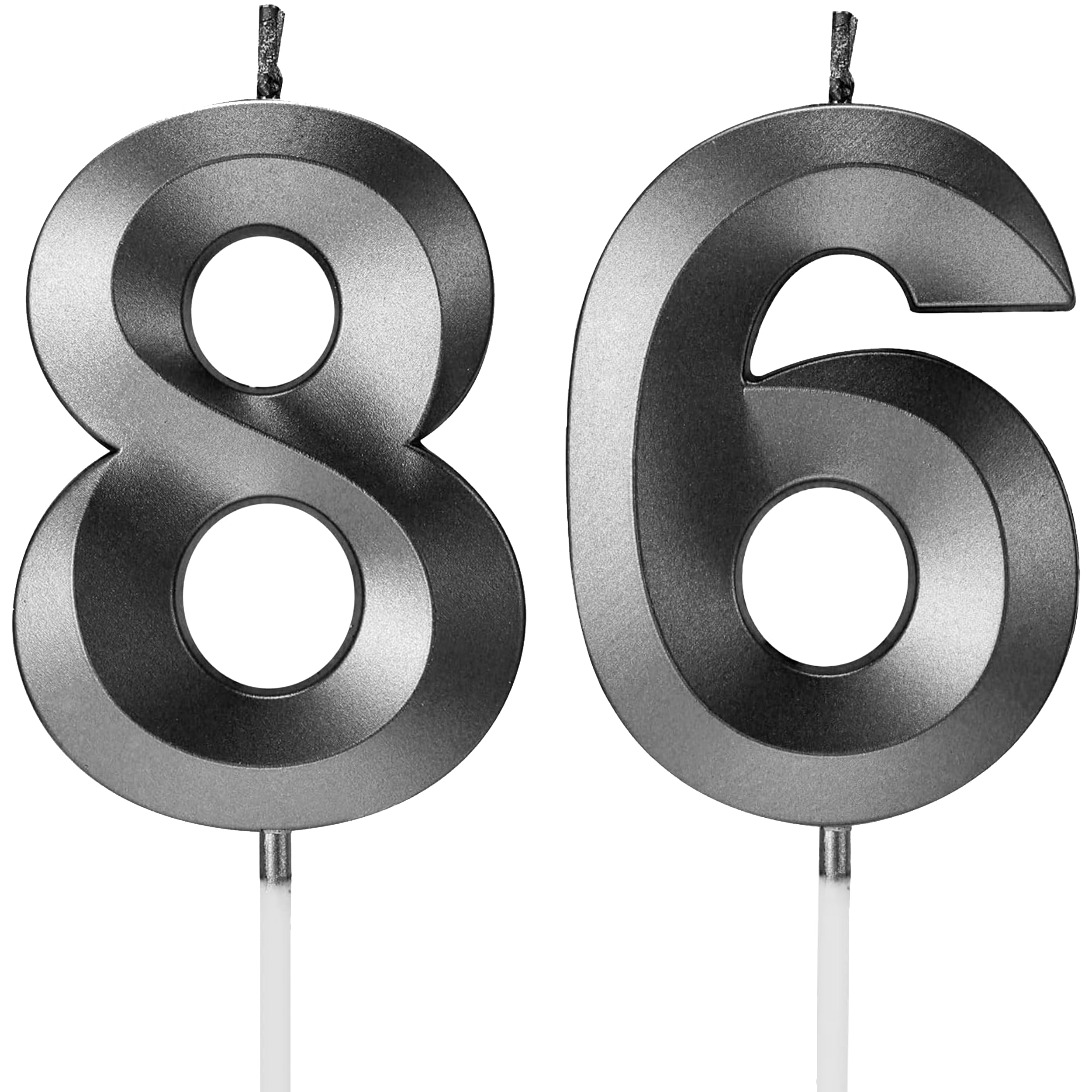 Birthday Candles Number Candles Age Year for Cakes Happy Birthday 3D Designed Wedding Anniversary Party Cake Topper Decorations