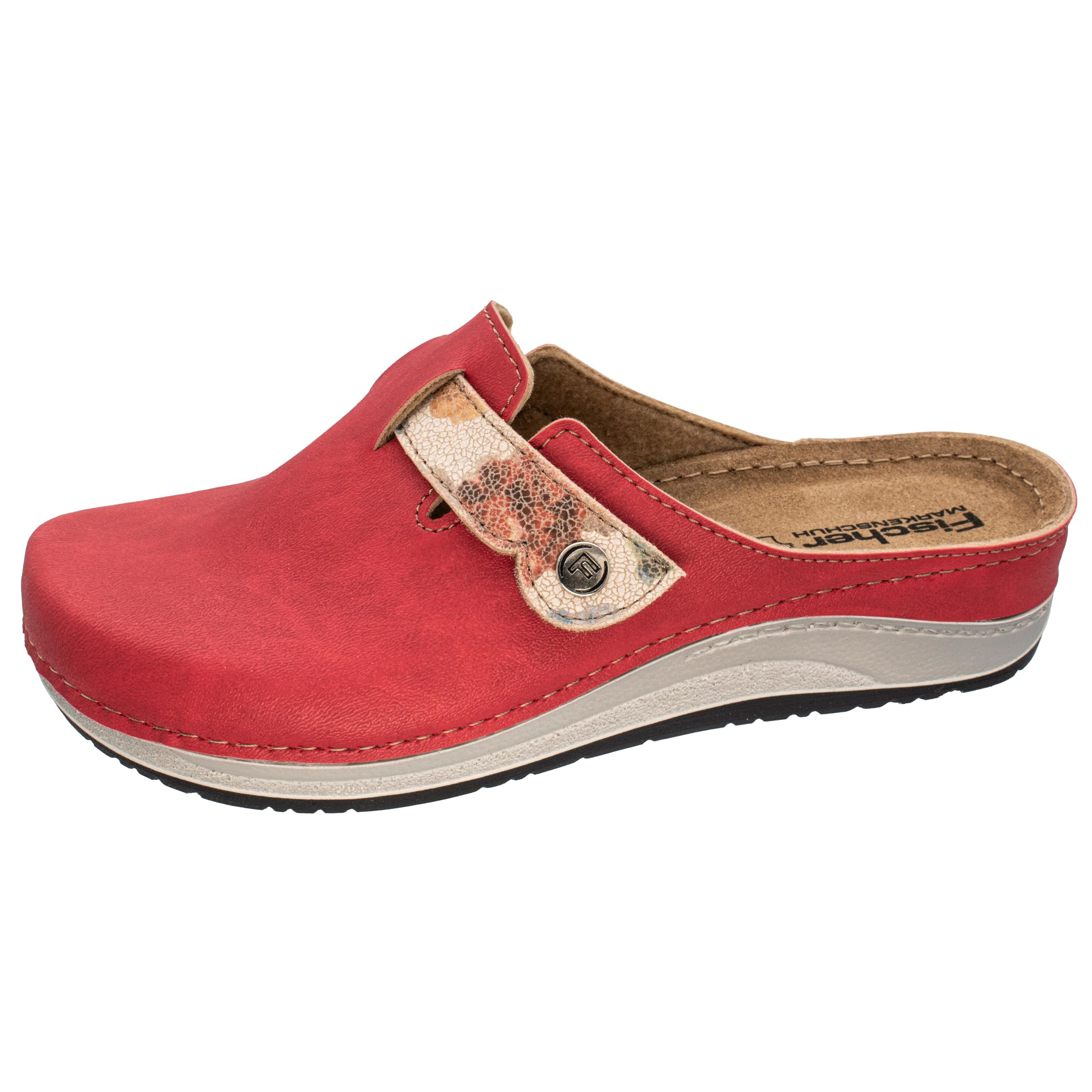 Fischer Women's Jessica Loafer Flat, Cherry, 6 UK