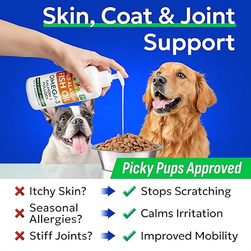 Miniatura 2 de Bark&Spark Aceite de pescado para perros y gatos - Omega-3 natural - Apoyo para la piel y el pelaje - Suplemento alimenticio líquido para mascotas -