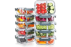 KOMUEE Glass Meal Prep Containers with Lids