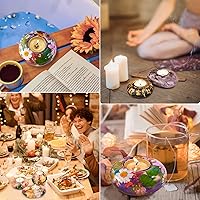 Vista 6 de LET'S RESIN Tealight Candle Holder Resin Molds Silicone,3Pcs Tea Light Candle Holder Molds for Resin,Plaster,Cement Concrete,Epoxy Moulds for DIY