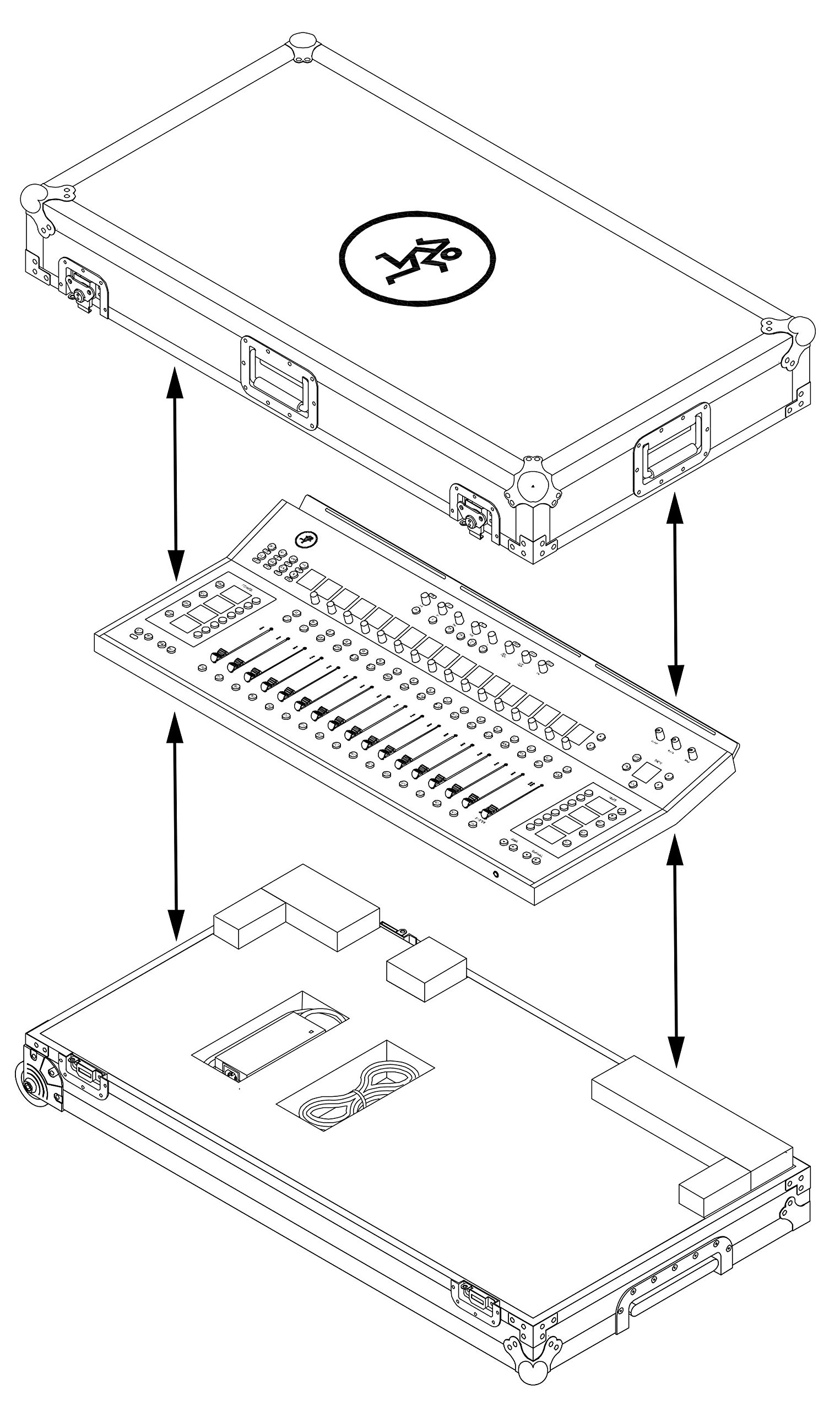 Amazon.co.jp: MACKIE コントロールサーフェスDC16用ツアリングハード