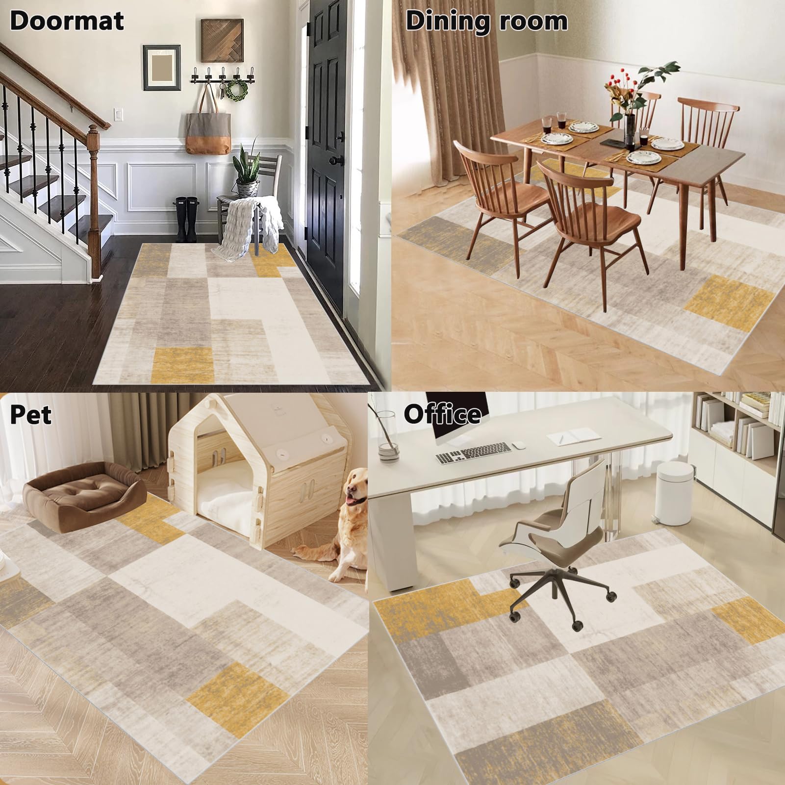 Office Gaming Chair Mat for Hard Floor Computer Floor Mat for Carpet Office Chair Carpet Protector Mat Carpeted Floor - Image 6