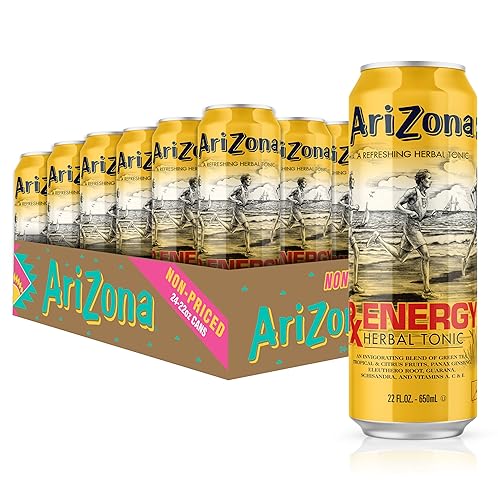 AriZona Rx Energy - Big Can, 22 Fl Oz (Pack of 24) - Rx Energy - 22 Fl Oz (Pack of 24)