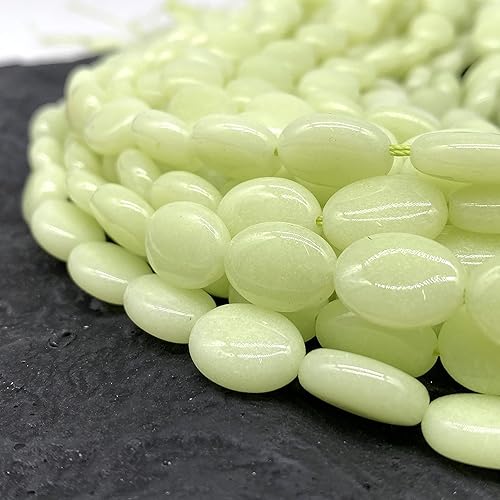 Miniatura 3 de ABCGEMS - Cuentas de aragonita mexicana que brillan en la oscuridad calcita de cueva extremadamente rara piedra de energía de chakra de cristal