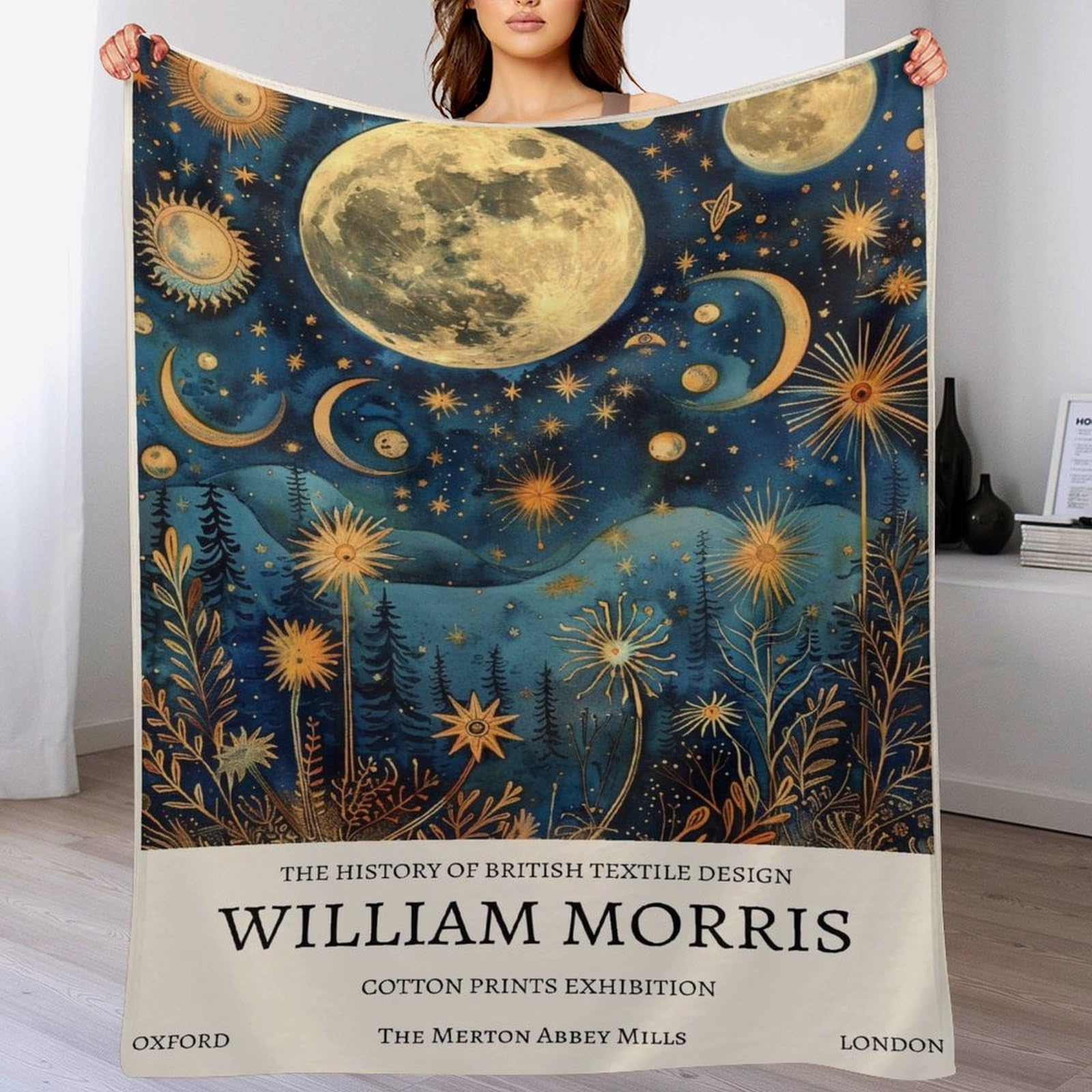 William-morris Posters Quilt Blanket (141) Blanket for Bed Couch Sofa Soft Lightweight Fleece Throw Blankets All Season Use Home Decor 70"x80"