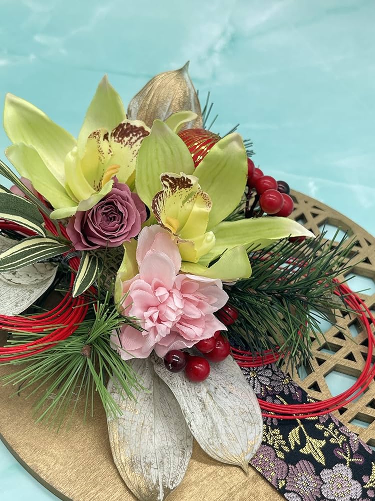 専用  お正月飾りフラワーアレンジメント Amazon.co.jp: 【花冠】フラワーアレンジメント お正月飾り 玄関