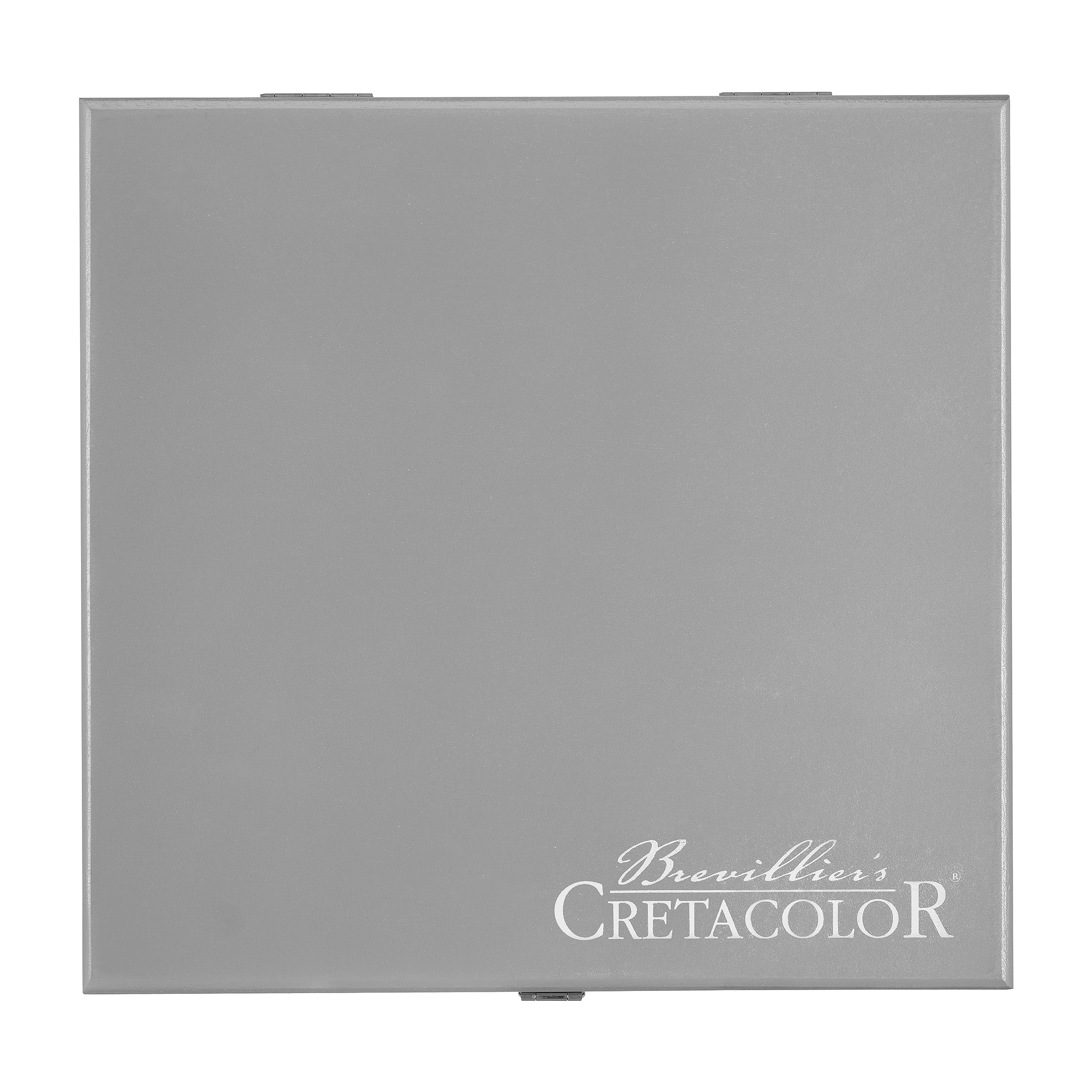CRETACOLOR Silver Box, 17-teiliges Graphit Künstlerset in Holzkassette, inkl. Zubehör