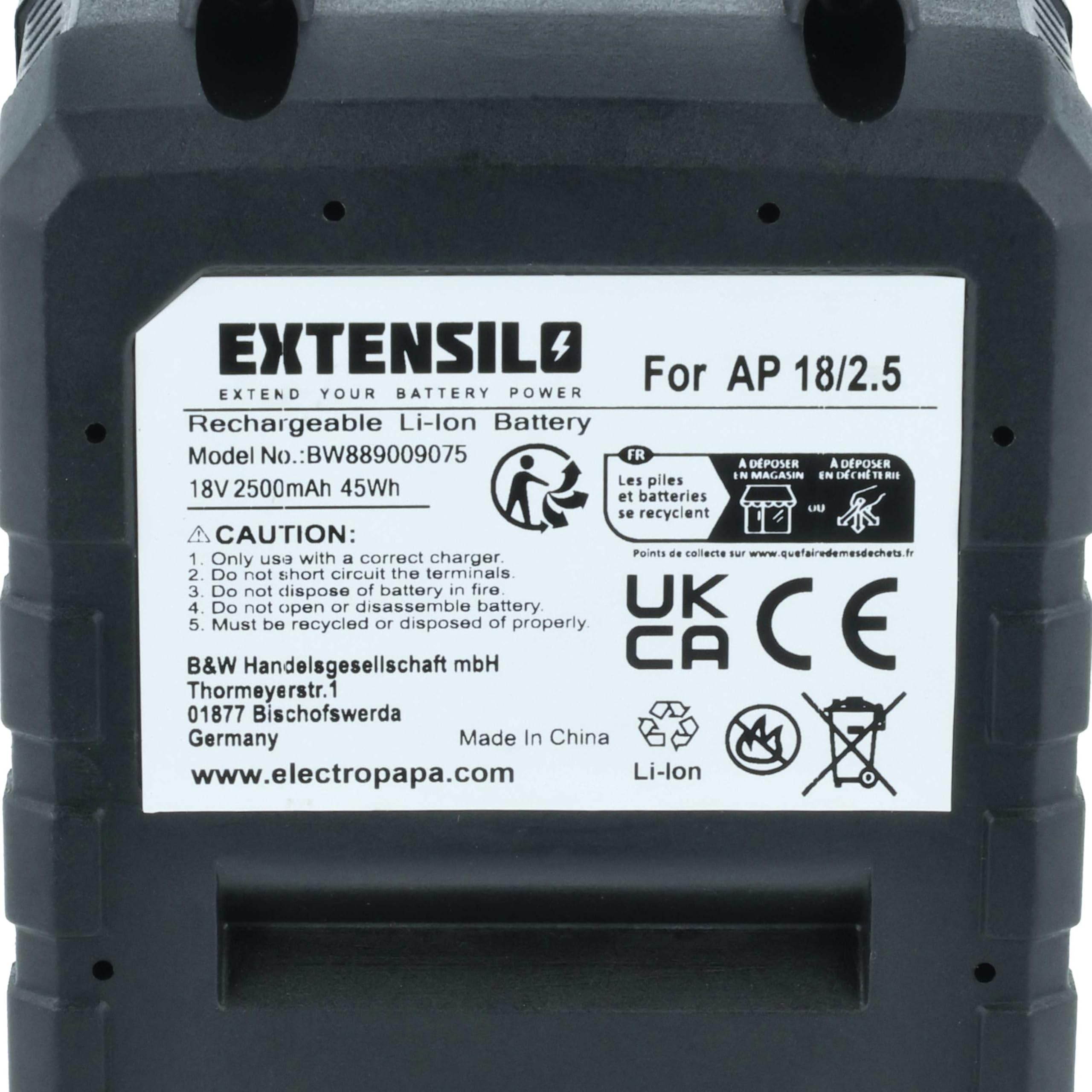 2X batería Compatible con Flex Lithium Power 18 V