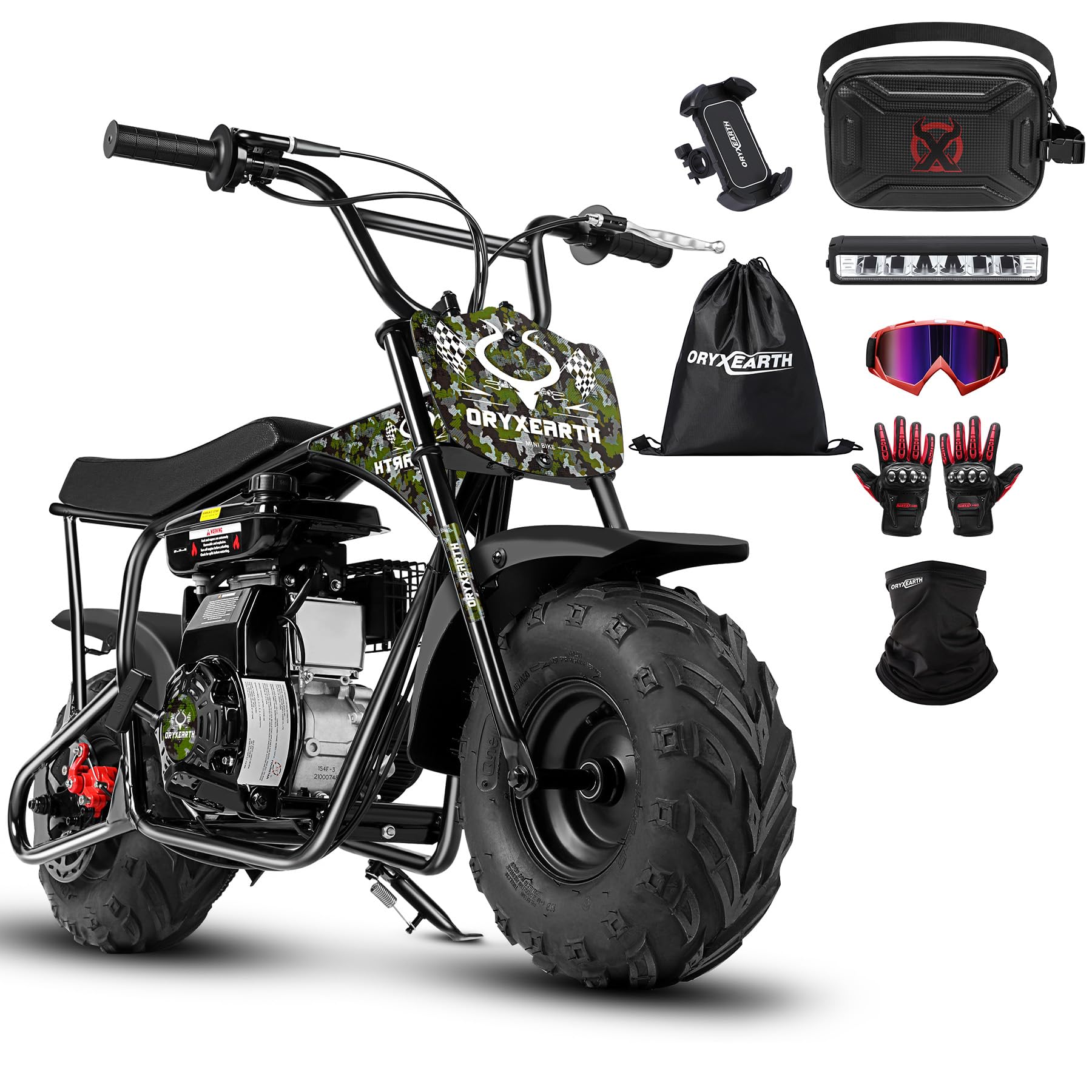 BRM100 Mini Dirt Pit Bike 105cc 4-Stroke Off Road for Teens Adults 220 LBS