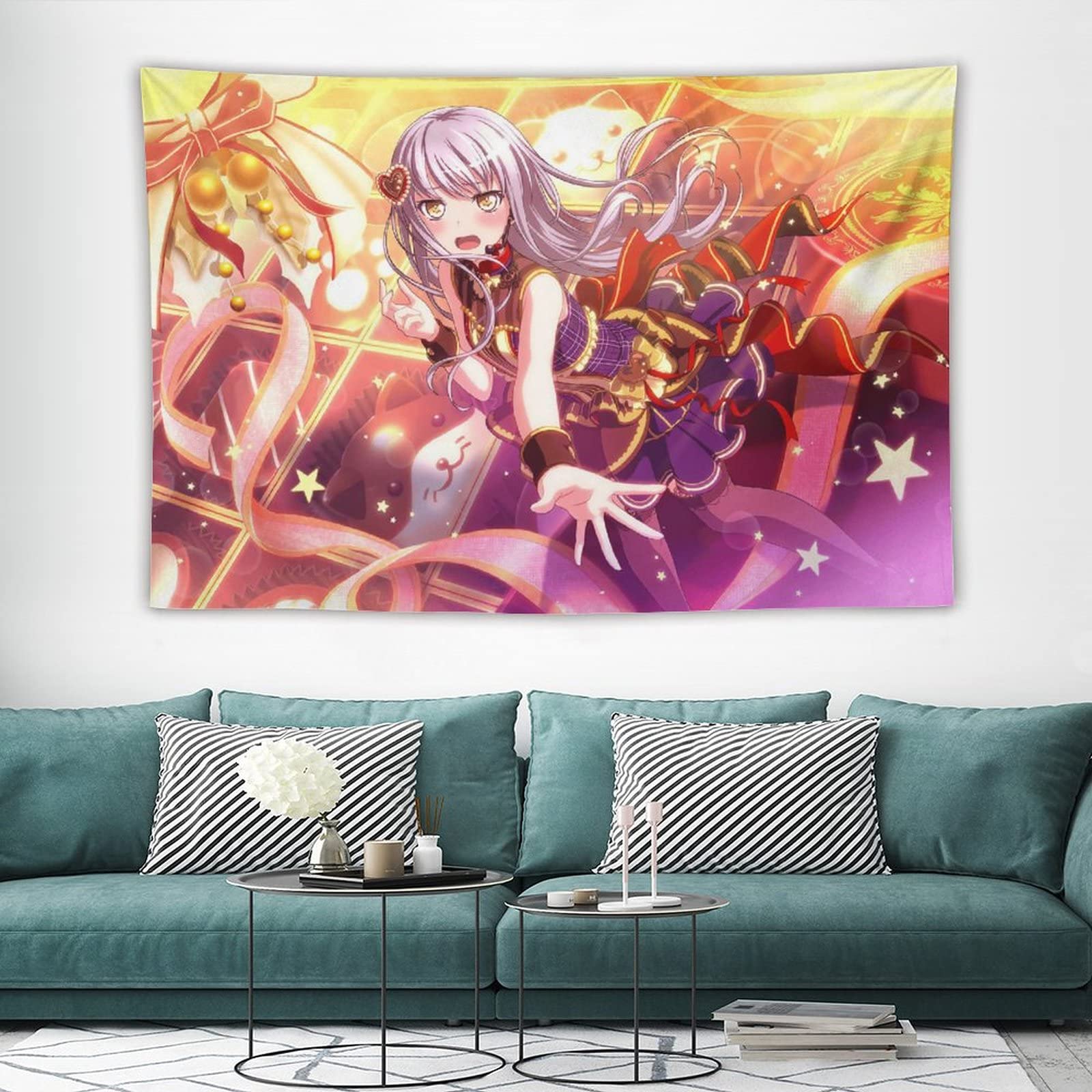 Amazon.co.jp: バンドリ！湊 友希那 タペストリー かわいいアニメ柄 壁