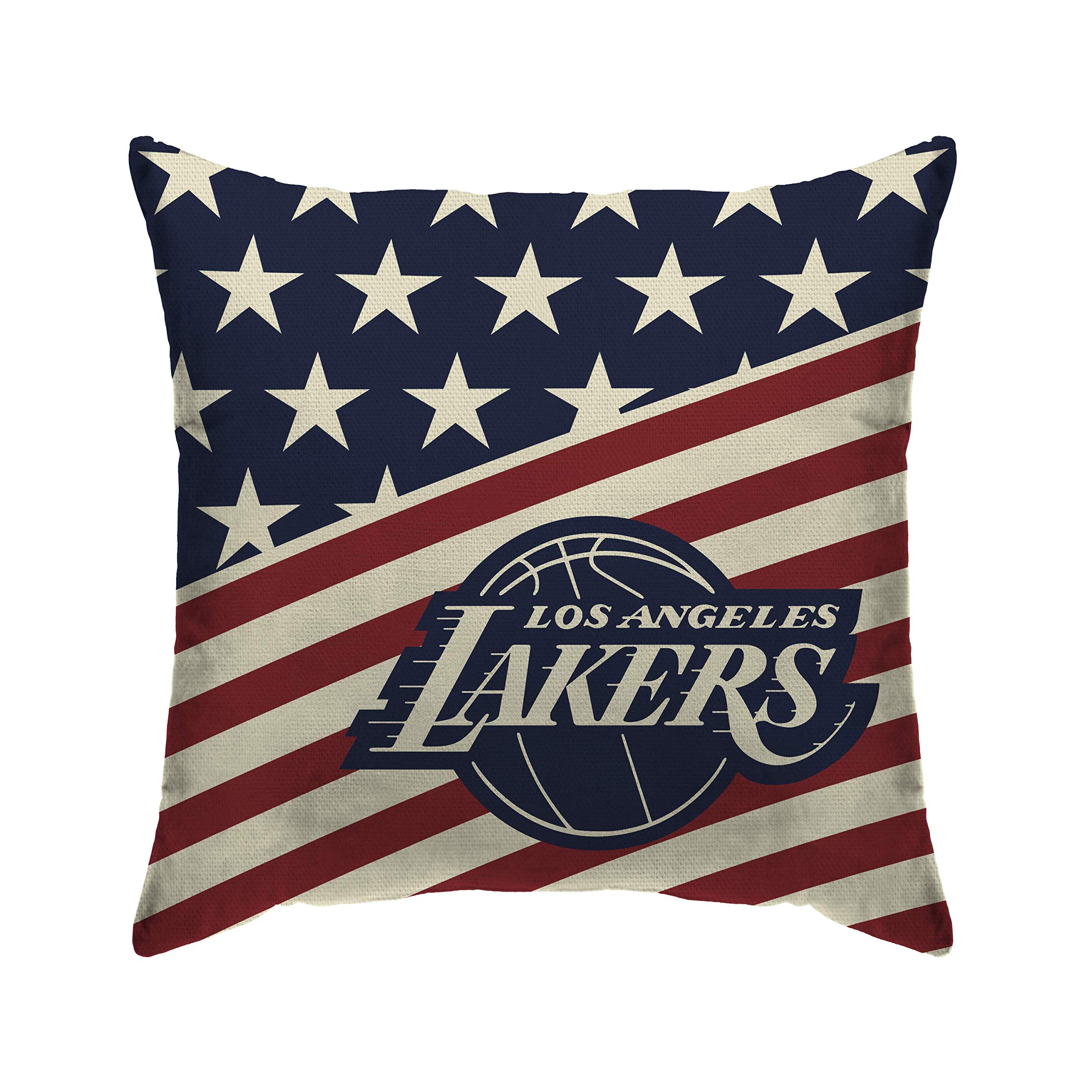 Pegasus Sports NBA Team Americana Decorative Throw Pillow- Los Angeles Lakers