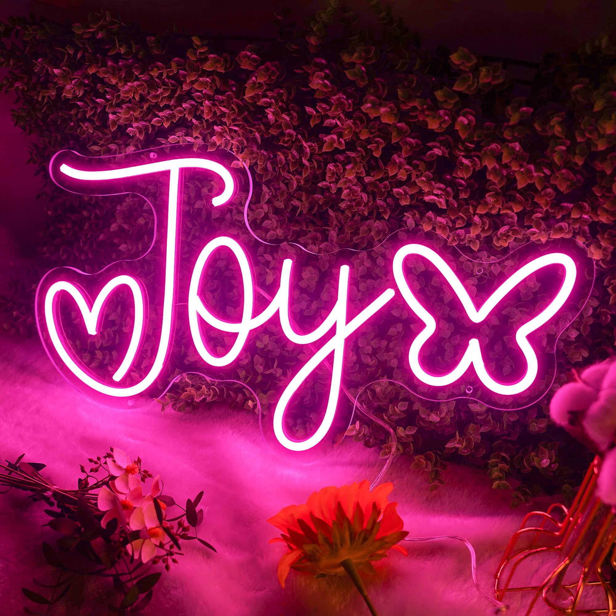 Custom Neon Sign - Plug/Battery Operated Personalized Neon Name Logo Lights for Kids Girls Room Bedroom, Hanging Lighted LED Sign Customizable for