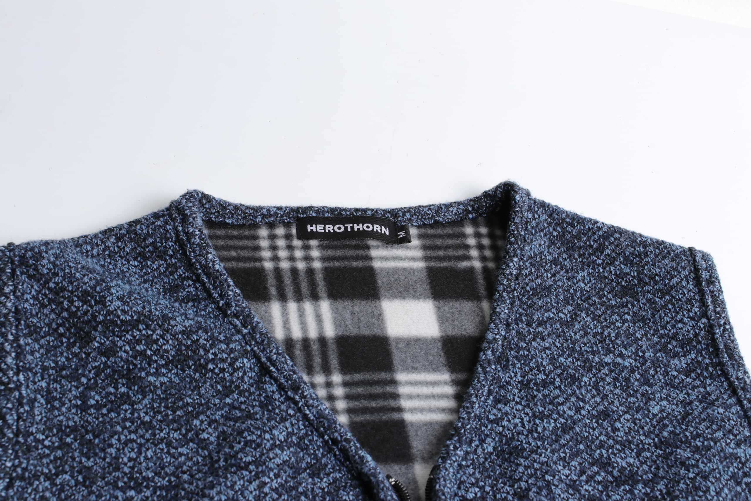 Herren Strickweste Strickjacke ohne Ärmel V-Ausschnitt Ärmellose Fleecefutter Jacke Reißverschluss Dicke Weste Freizeitweste