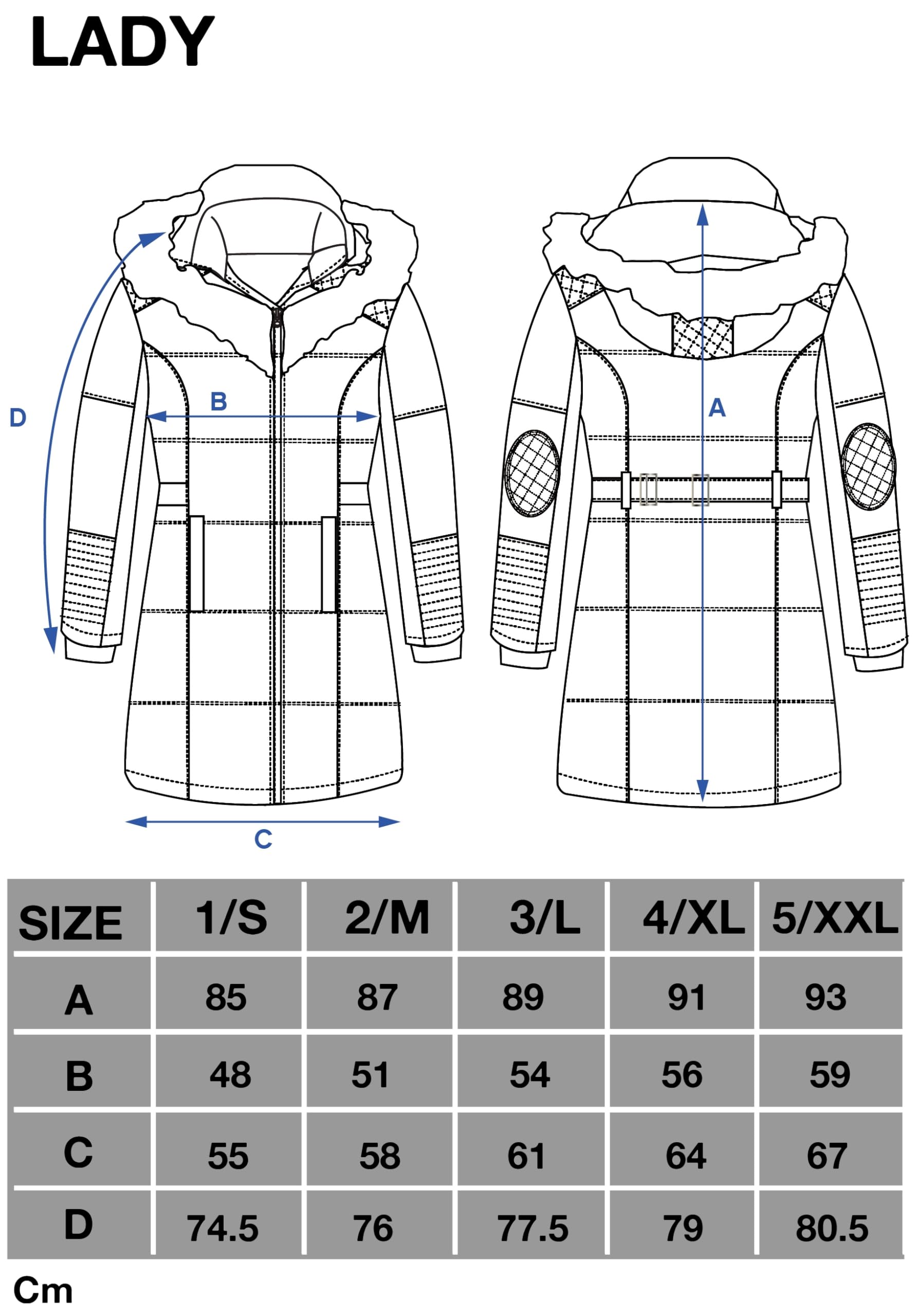 Canadian Peak Beauty Lady - Parka Longue Epaisse Chaude Femme Automne Hiver - Manteau Fin Capuche Fausse Fourure - Bluzka Coupe Vent - Doudoune Elegante Femmes