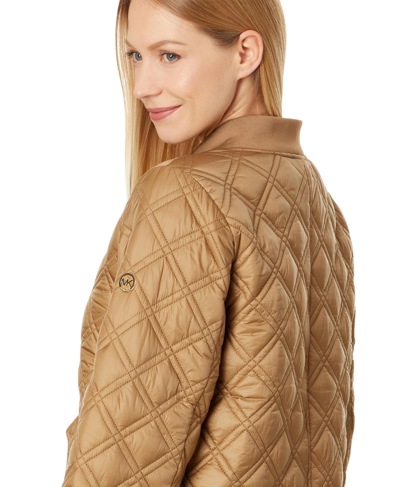Woman's Coats & Outerwear MICHAEL Michael Kors Zip Front Quilt M426818BZ - 第 11/20 張圖片