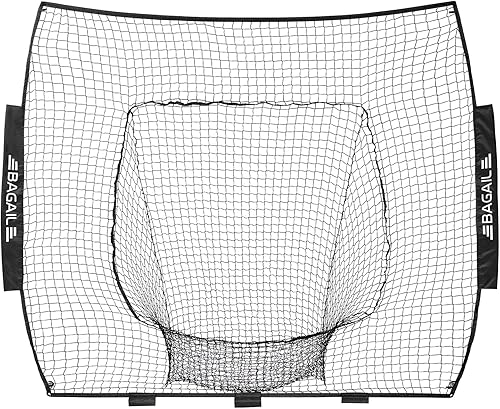 Miniatura 1 de BAGAIL Red de repuesto de 7 x 7 pies para béisbol y sóftbol (solo red, sin marco), red de béisbol de repuesto de poliéster sin nudos de 7 hebras