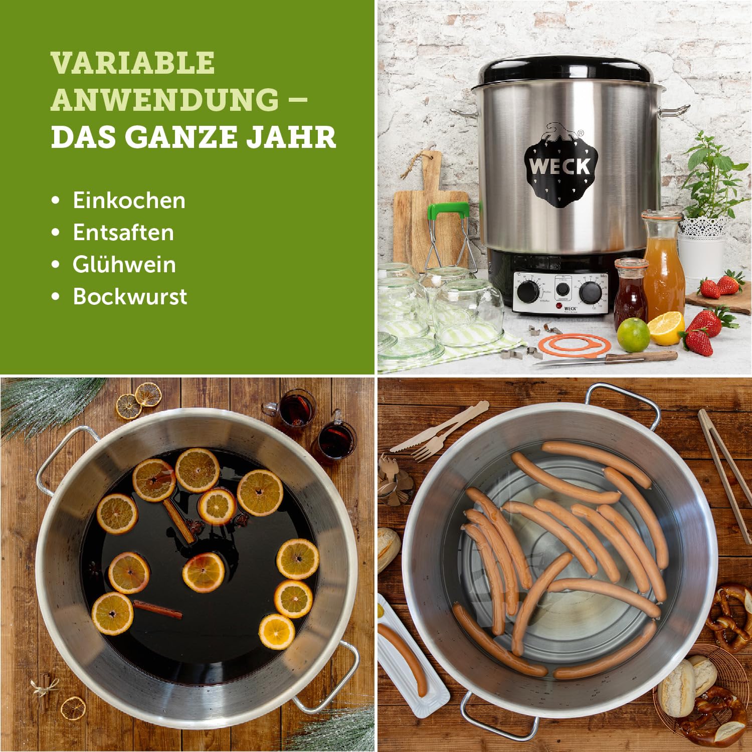 Weck Einkochautomat mit Uhr E521055