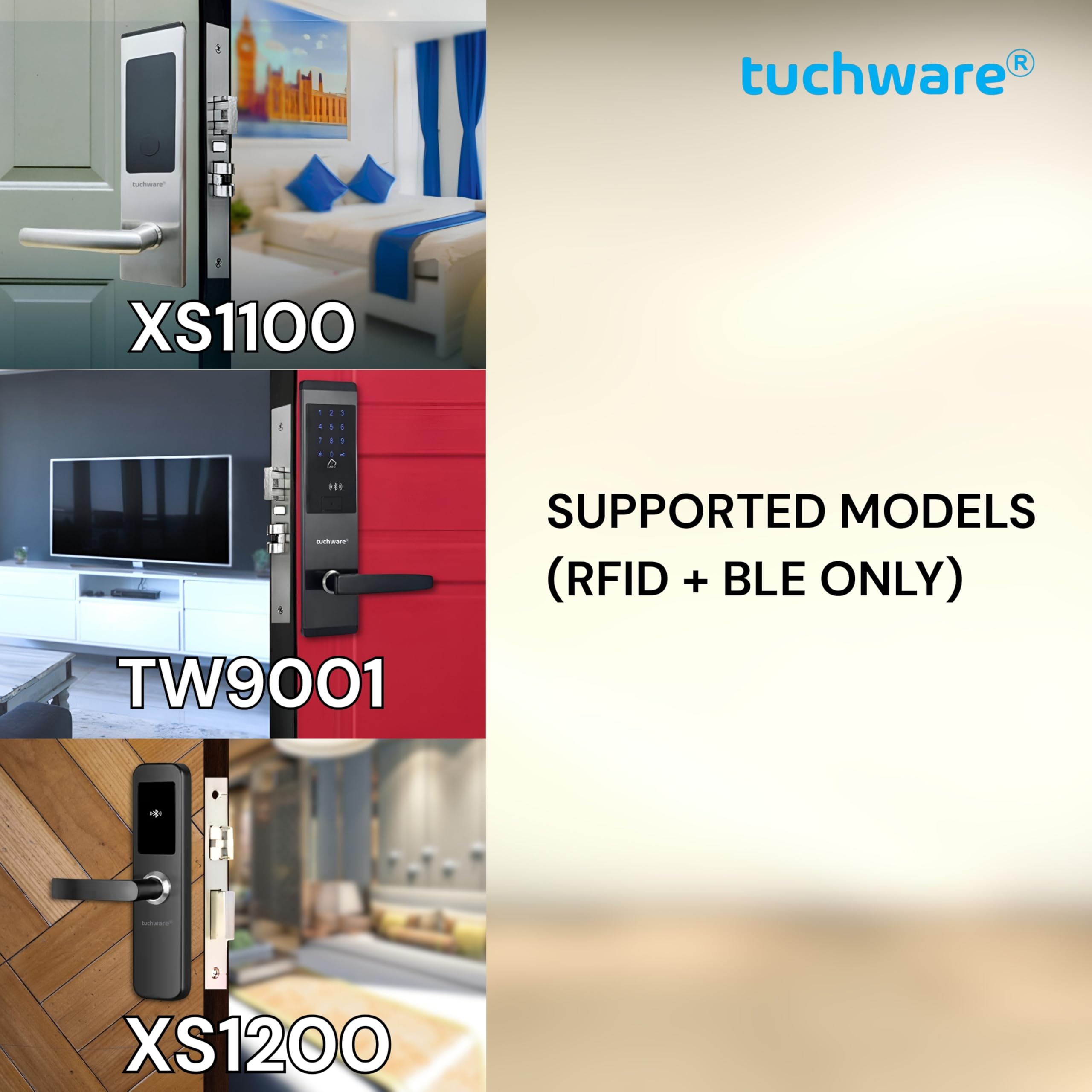 Tuchware RFID + BLE Card 13.56 MHz for Smart Door Locks & Energy