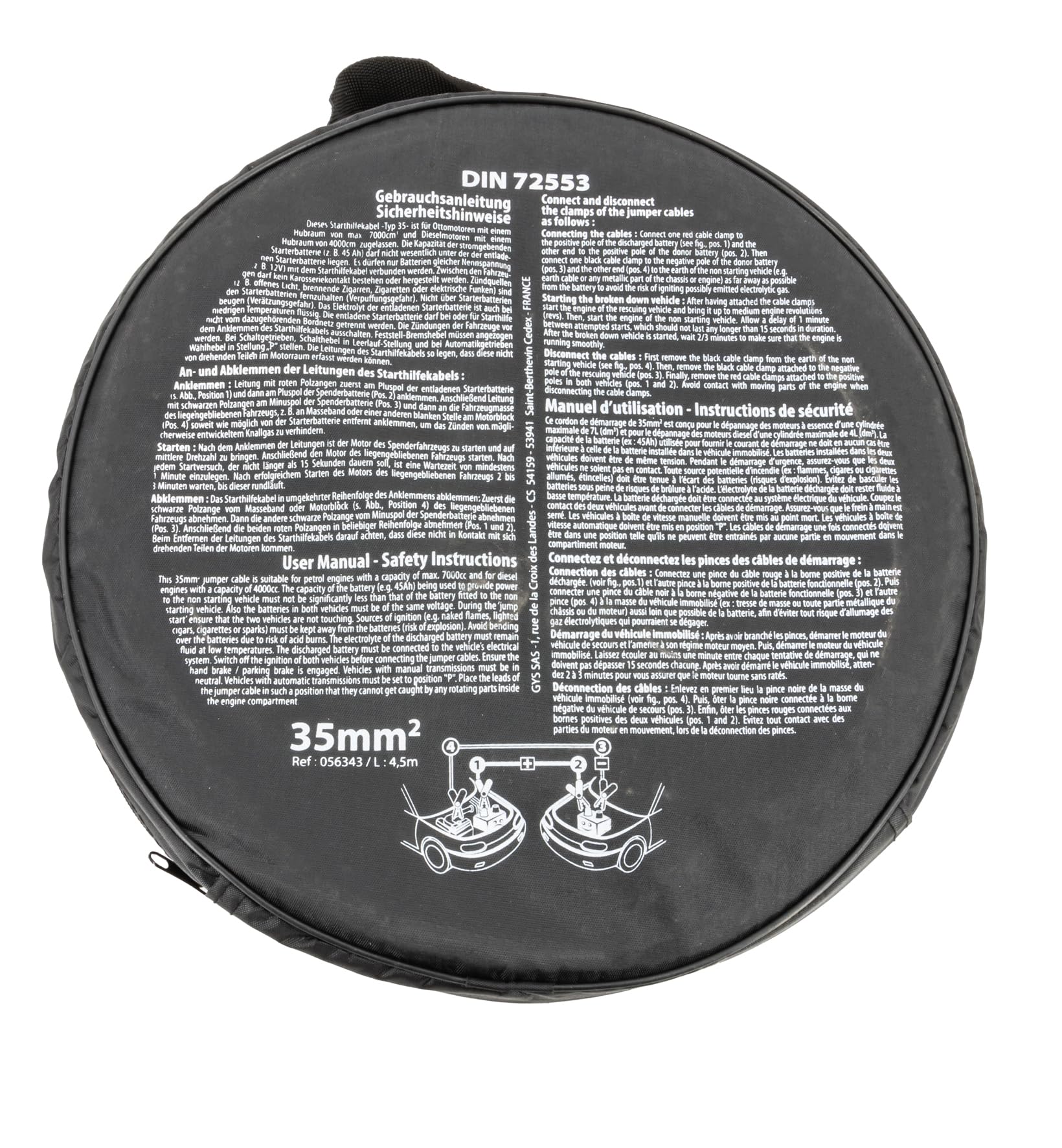 GYS 056353 kabel rozruchowy