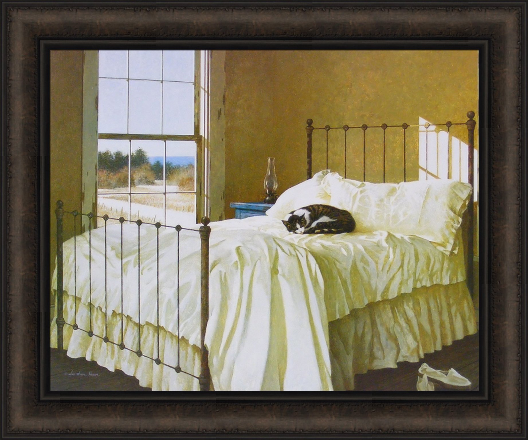 Amazon.com: Lazy Afternoon by Zhen-Huan Lu 20x24 Cat Nap Sleeping