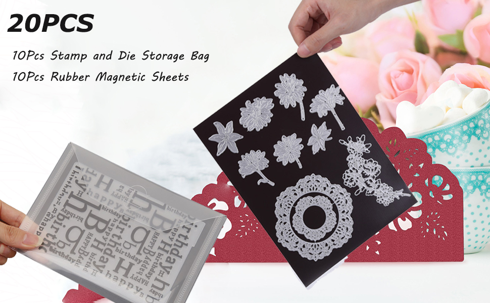 15 stuks transparante kunststof doos met 1 vel etikettenstickers, mini