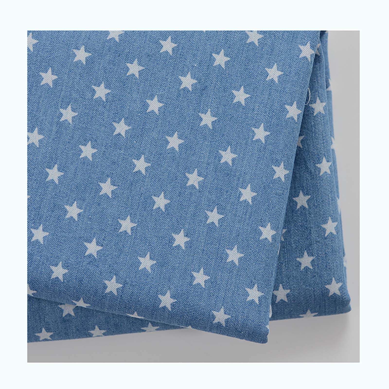 Tejido de algodón, Tela Vaquera De Algodón En Azul, Tallas A Y B, Ancho 140 cm for Costura Decoración Del Hogar(Light Blue,B)