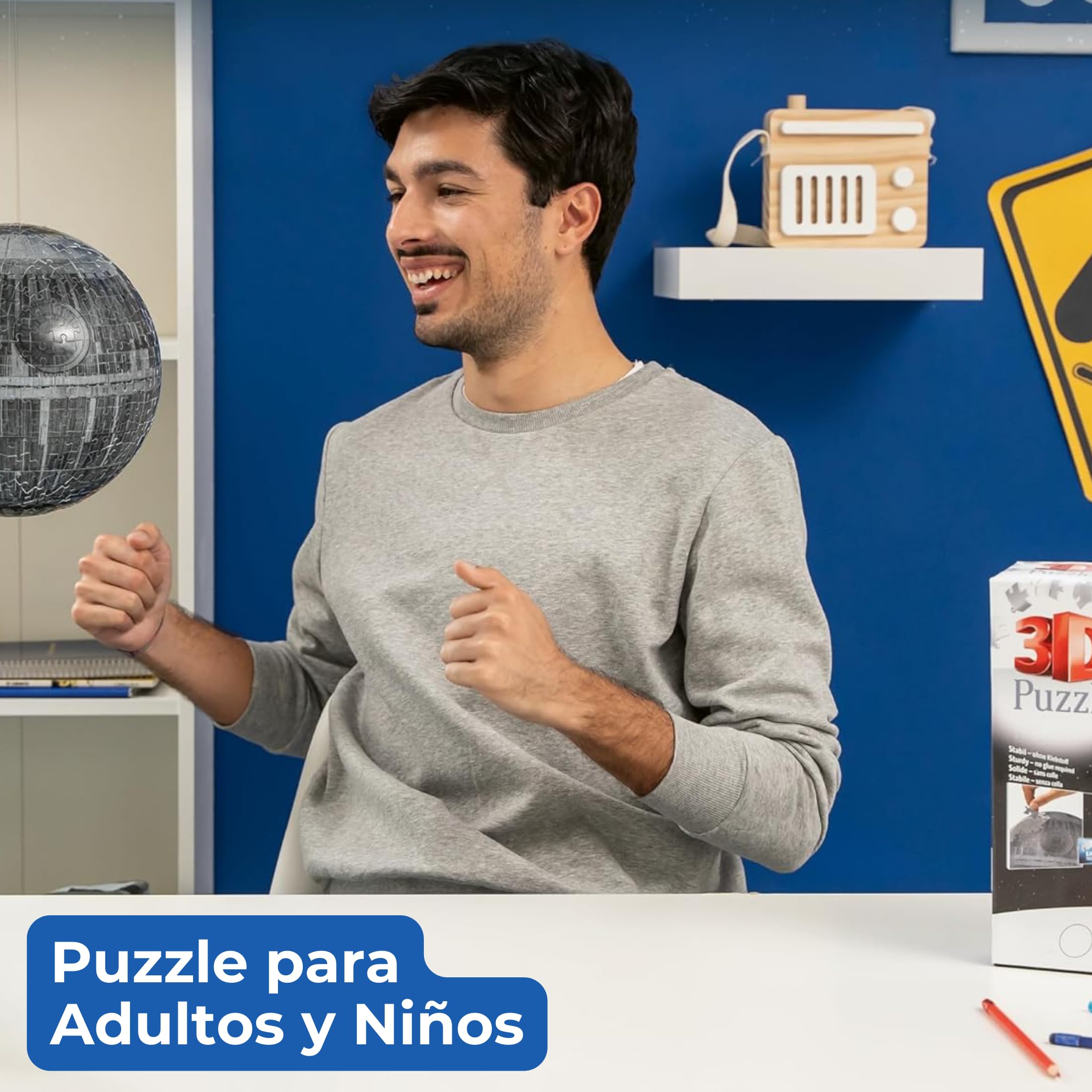 Ravensburger - Puzzle 3D Estrella de la Muerte 540 Piezas, +10 años