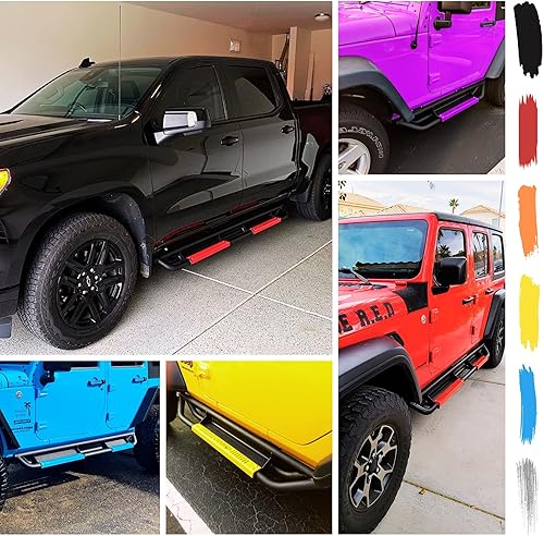 Miniatura 3 de OEDRO Estribos de 6 pulgadas compatibles con Ford F-150 SuperCrew Cab 2015-2026, Ford F-250 F-350 2017-2024, escalones laterales de camión con