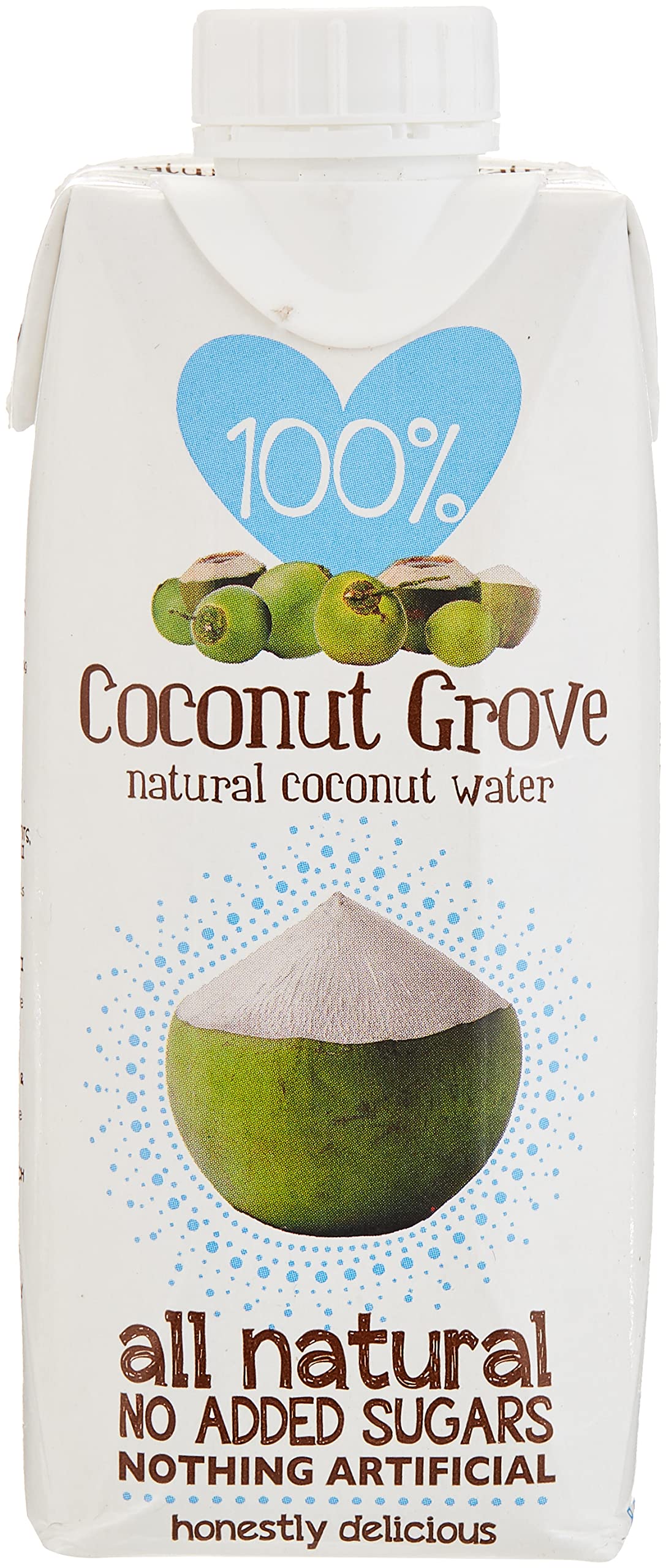 100%. Coconut Grove Coconut Water 330ml | All Natural | No Added Sugar