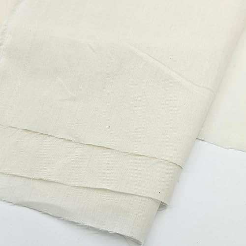 Miniatura 4 de Tela de muselina sin blanquear, 100% algodón, 2 yardas x 62 pulgadas de ancho, color natural, ligera para drapear, hacer patrones, costura, formas