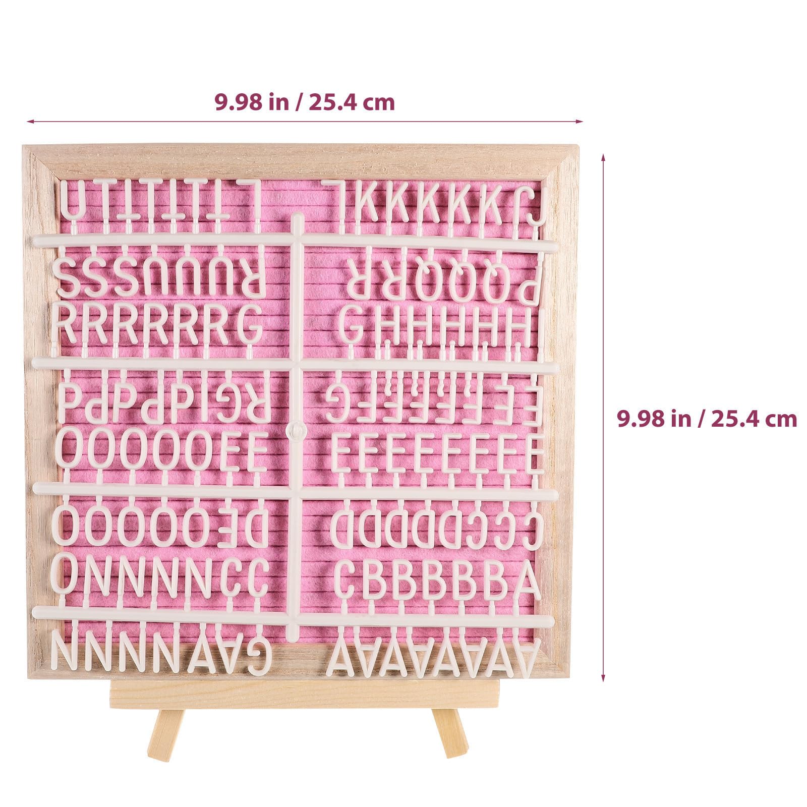 Alasum Tableau en Feutre à Lettres Double Face avec Cadre en Bois Robuste et Chevalet en Bois, Ensemble Personnalisable pour Mariage et Décoration Maison