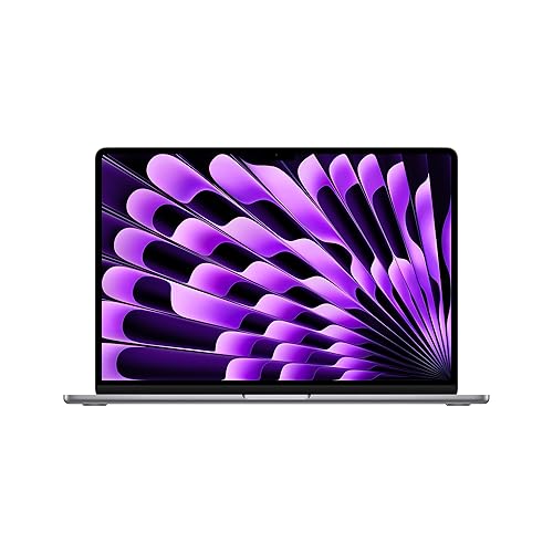 Immagine del prodotto Apple 2023 MacBook Air portatile con chip M2: display Liquid Retina da 15,3'', 8GB di RAM, 256GB di archiviazione SSD, videocamera FaceTime HD a 1080p. Compatibile con iPhonePad - Grigio siderale
