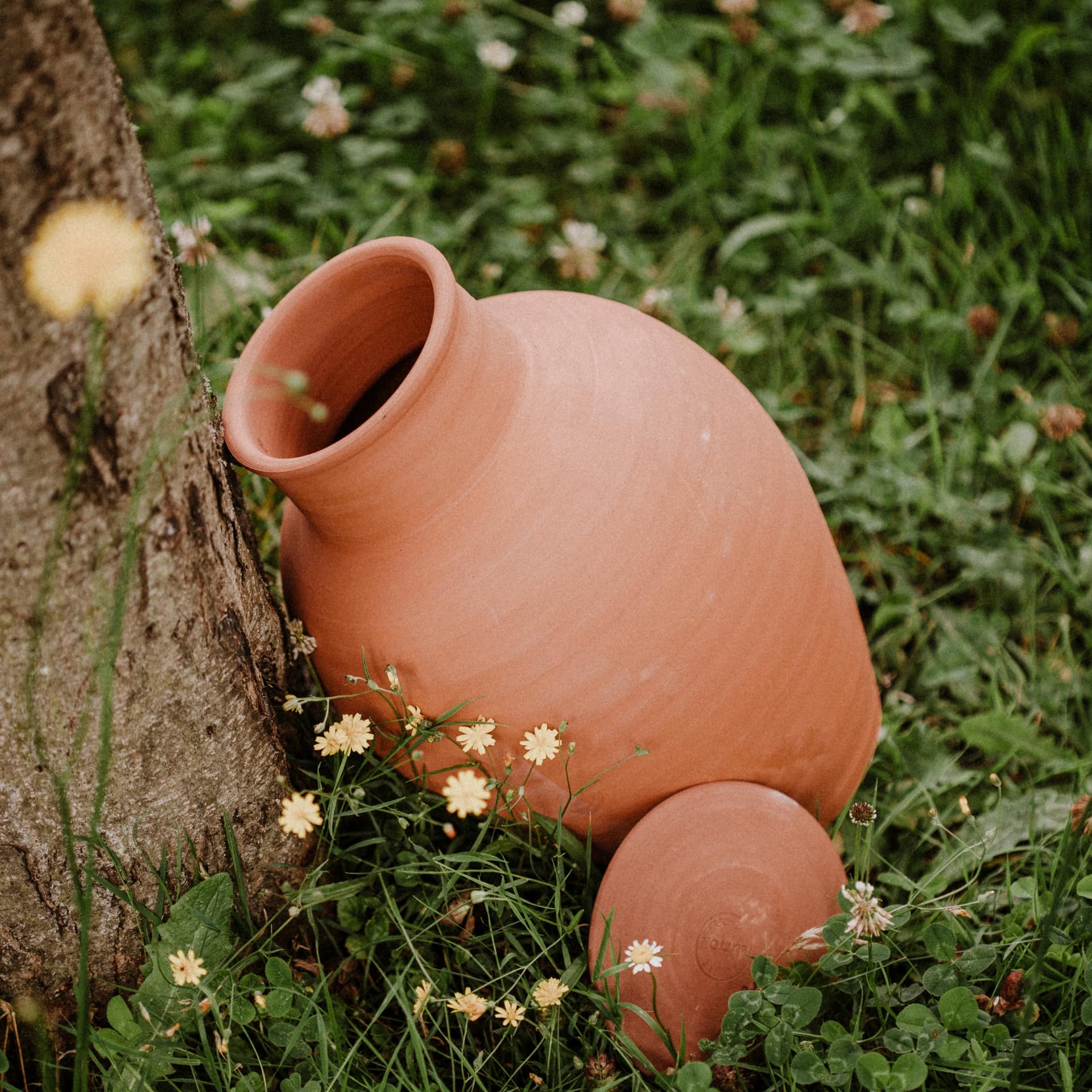 OLLAS LUTTON Olla Terre Cuite à Enterrer 2.5L | Arrosage Autonome pour Plantes d'Extérieur Ecologique & Economique | Système d'Irrigation Naturel | Autonomie 4 jours | Ollas Terracotta