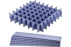flytianmy Drawer Dividers - 40 Pcs Grid Drawer Organizer for Home Storage