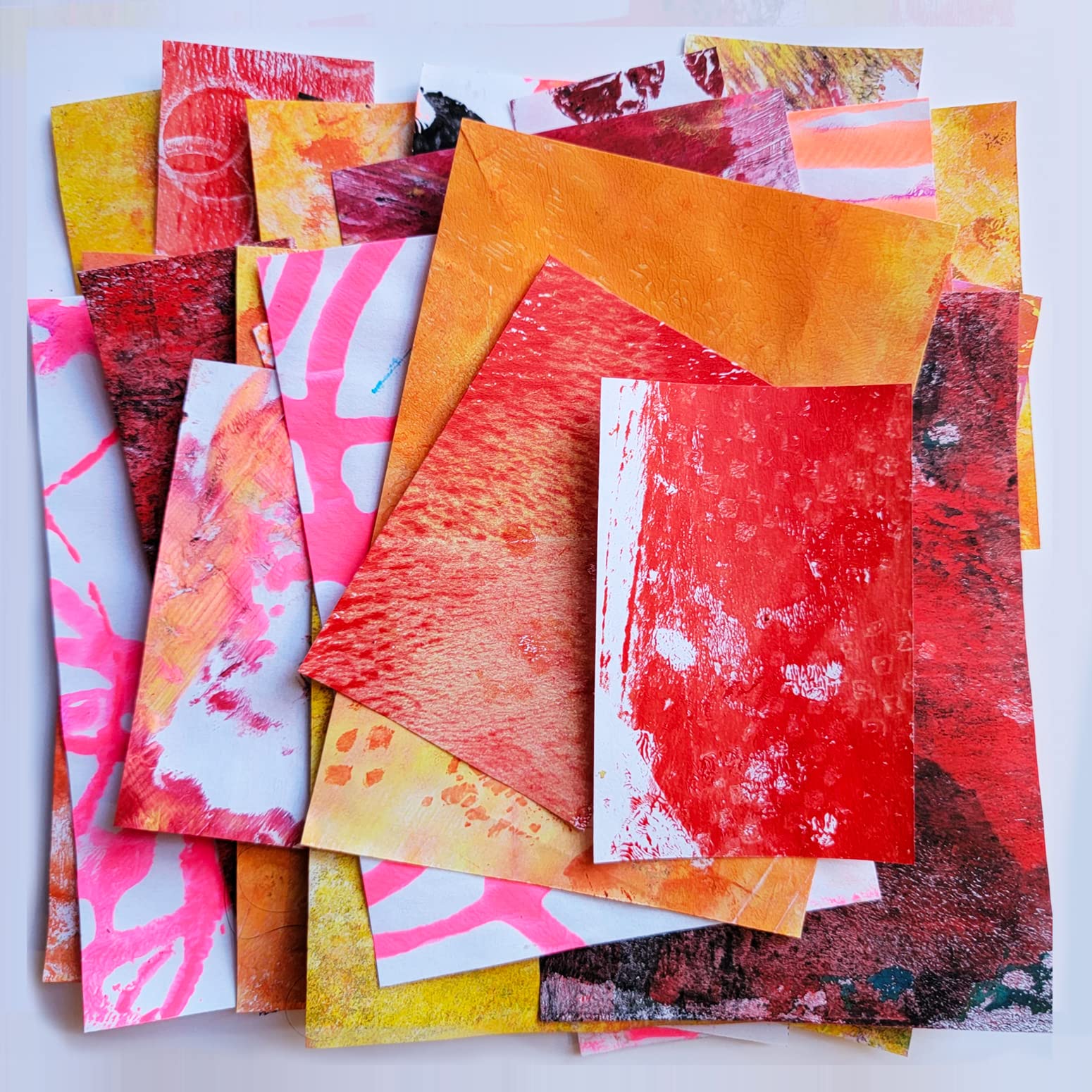 Snapklik Collage Papers 40 Beautiful Hand Painted Collage Paper