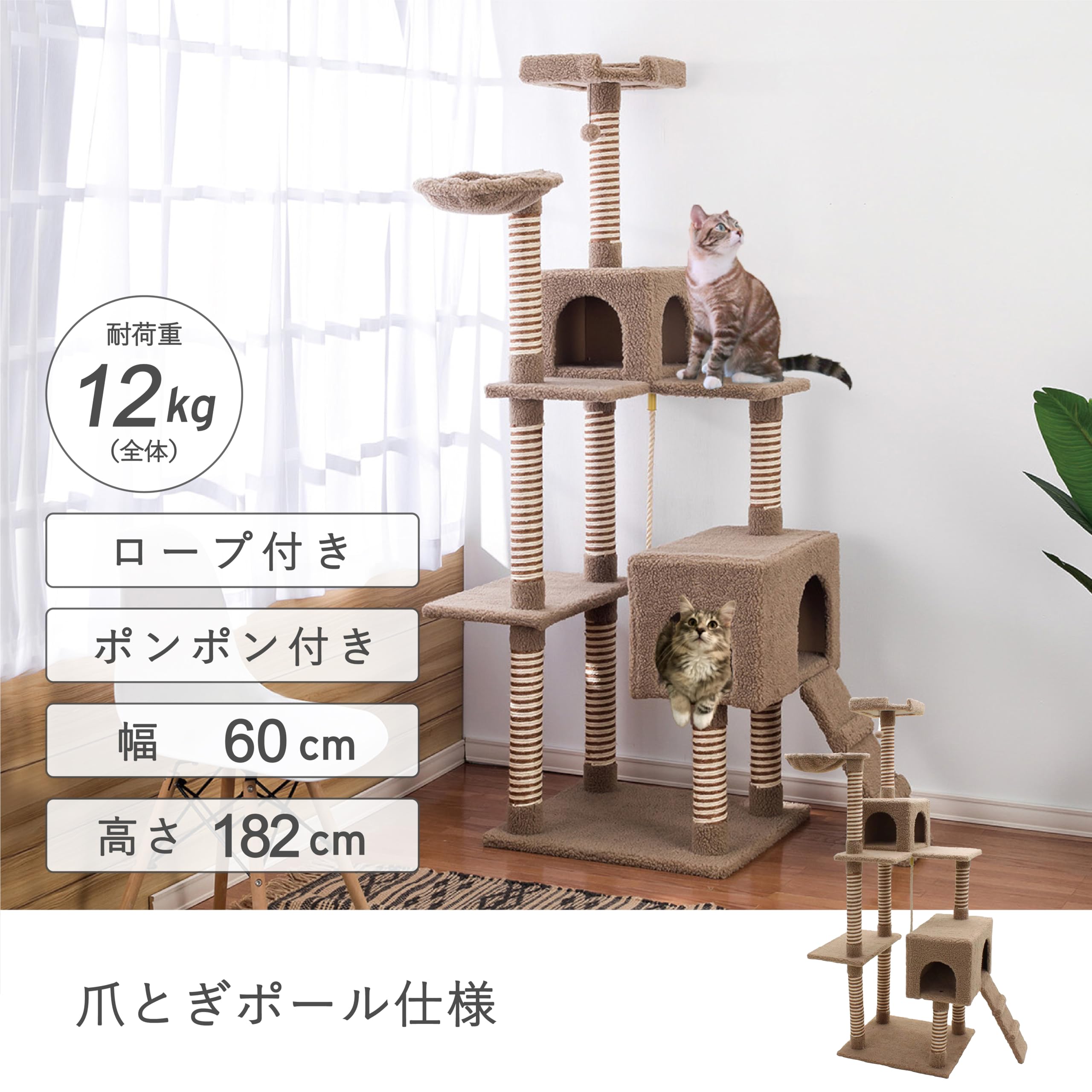 Amazon | 武田コーポレーション/キャットタワー/【キャットタワー