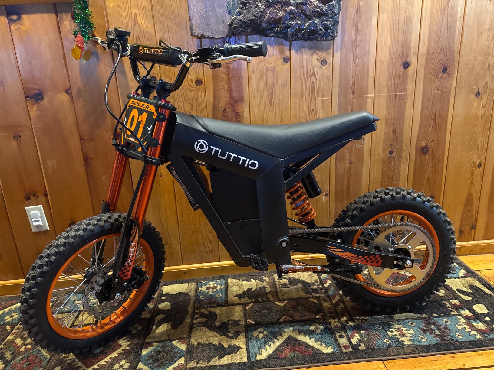Soleil01 Electric-Dirt-Bike for Teens Adults, 14"/12" Fat Tire 2000W Electric-Motorcycle with 48V 21AH Battery Ebike 37MPH Hydraulic Brakes Mountain Off-Road EBike Fit Age 13+ photo review
