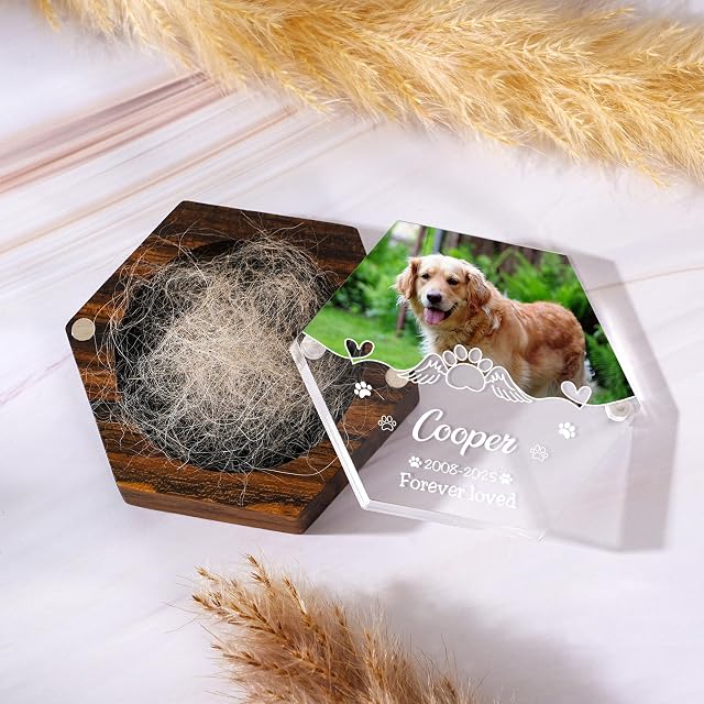 Foto 5 de 8 de Esseur Caja de recuerdo personalizada para pelo de mascotas