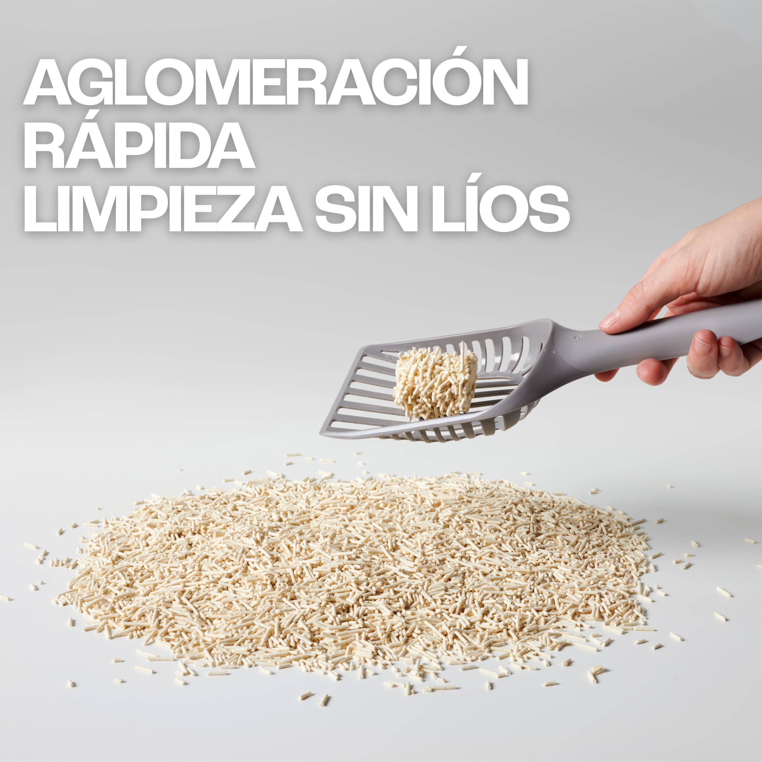 Arena de Tofu para Gatos OSSY X4 10Kg 24L Arena Super Aglomerante Desechable por WC Sin químicos Sin Fragancias Artificiales Libre de Polvo 5 Etapas de Filtrado Control Olores Natural.