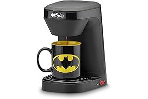 Batman Coffee Maker and Ceramic Mug Set