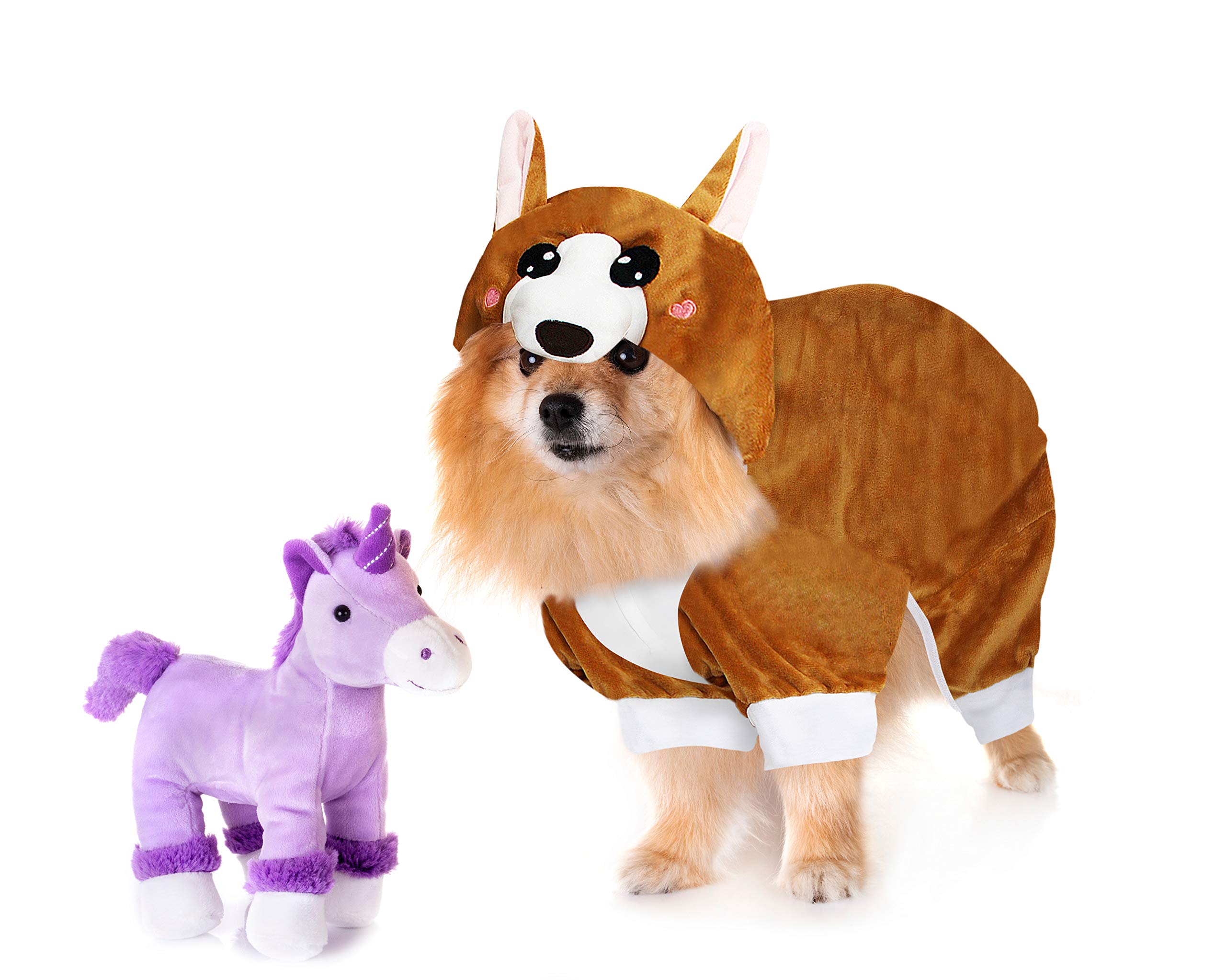 LaurDIY PET Mini Bull Terrier ONESIE - MOOSIE THE DOG - Najbardziej uroczy pies PAJAMA Łoś odzież, XS