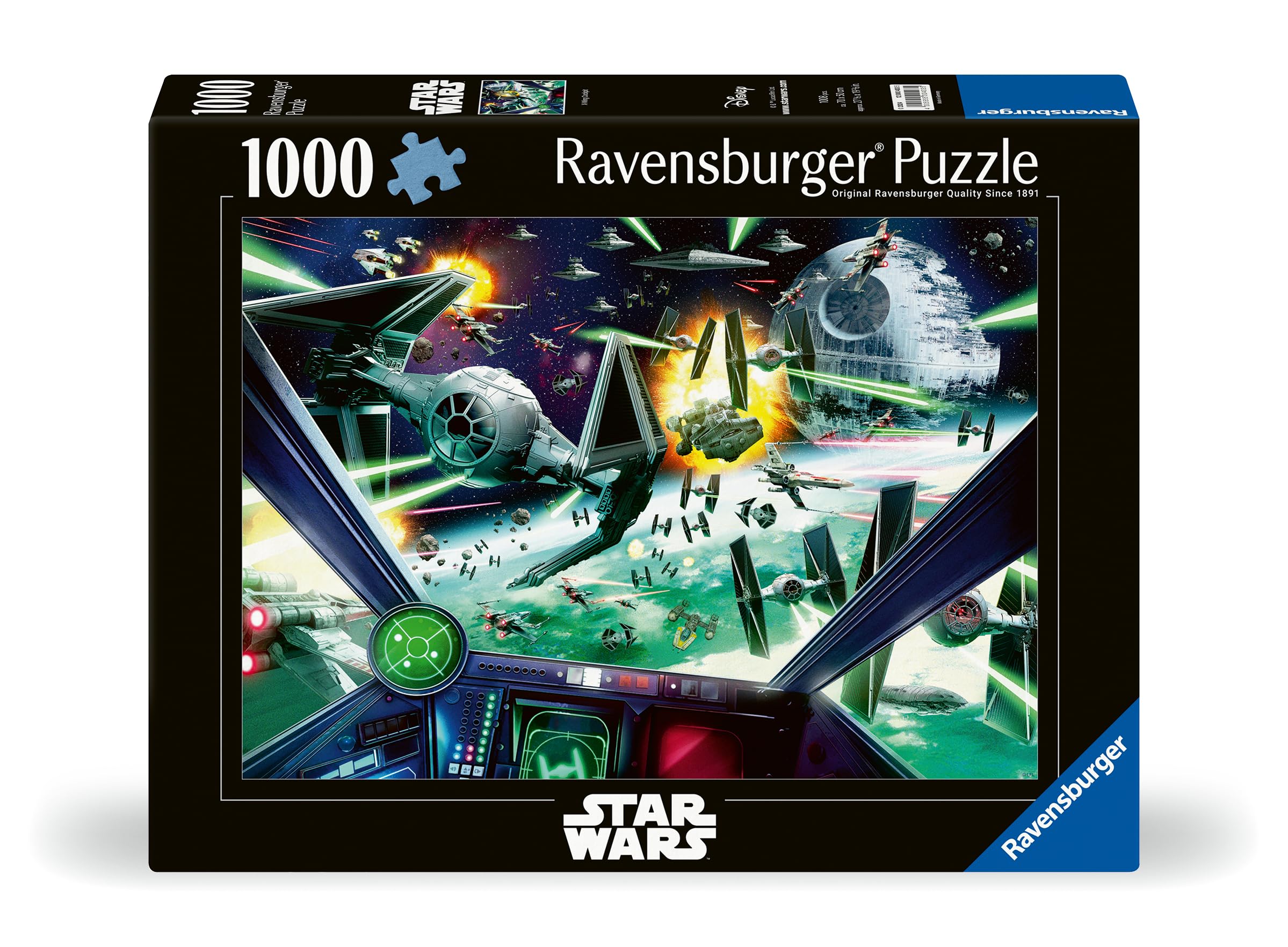 Ravensburger Star Wars Classic X-Wing Cockpit 1000 Piece Jigsaw Puzzles for Adults and Kids Age 12 Years Up - Image 2
