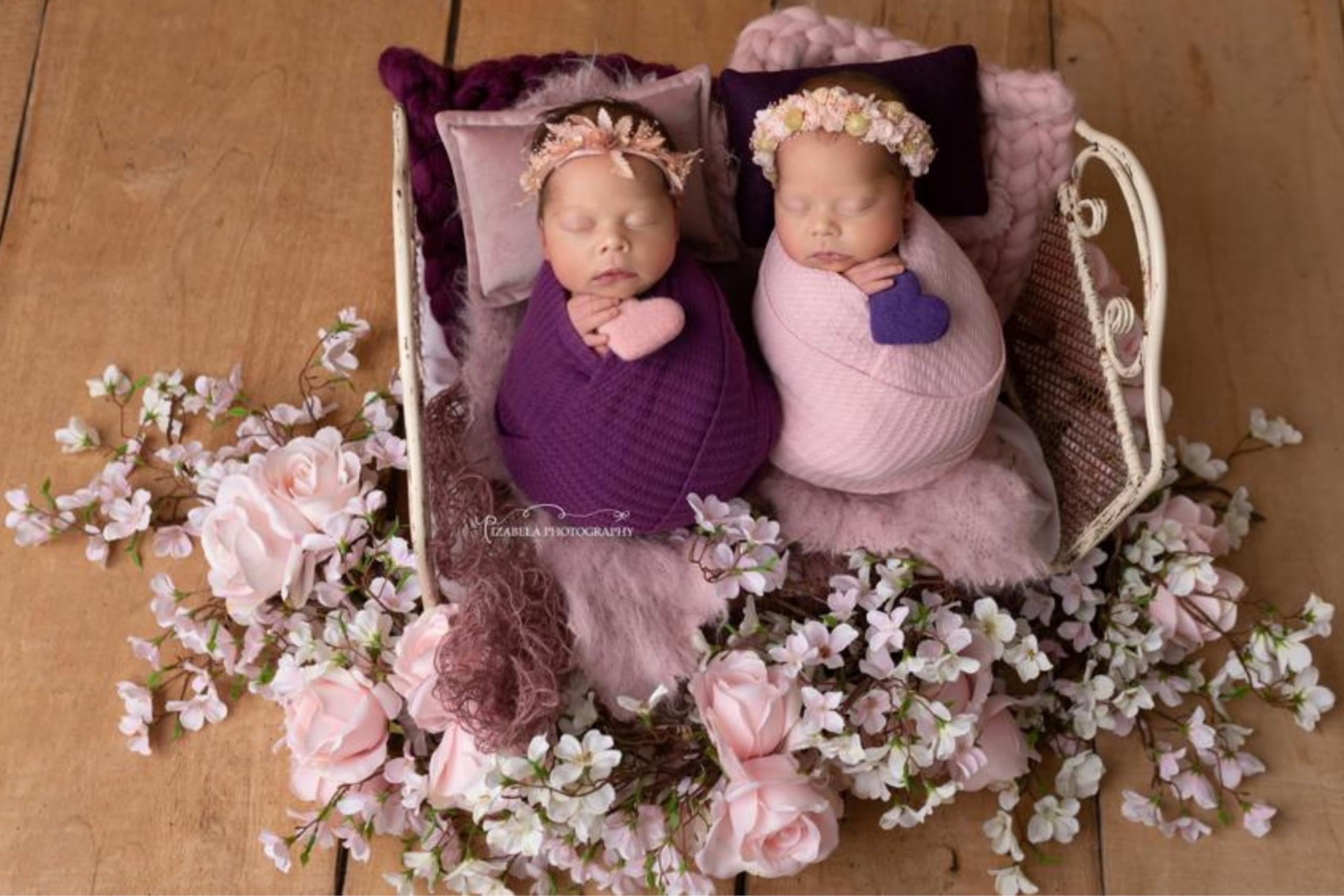 Twinkle Nest Baby Wrap: Newborn Photography Wrap for Boy or Girl. Swaddle and Blanket for Baby Photoshoot Props. (Magenta) - Image 3