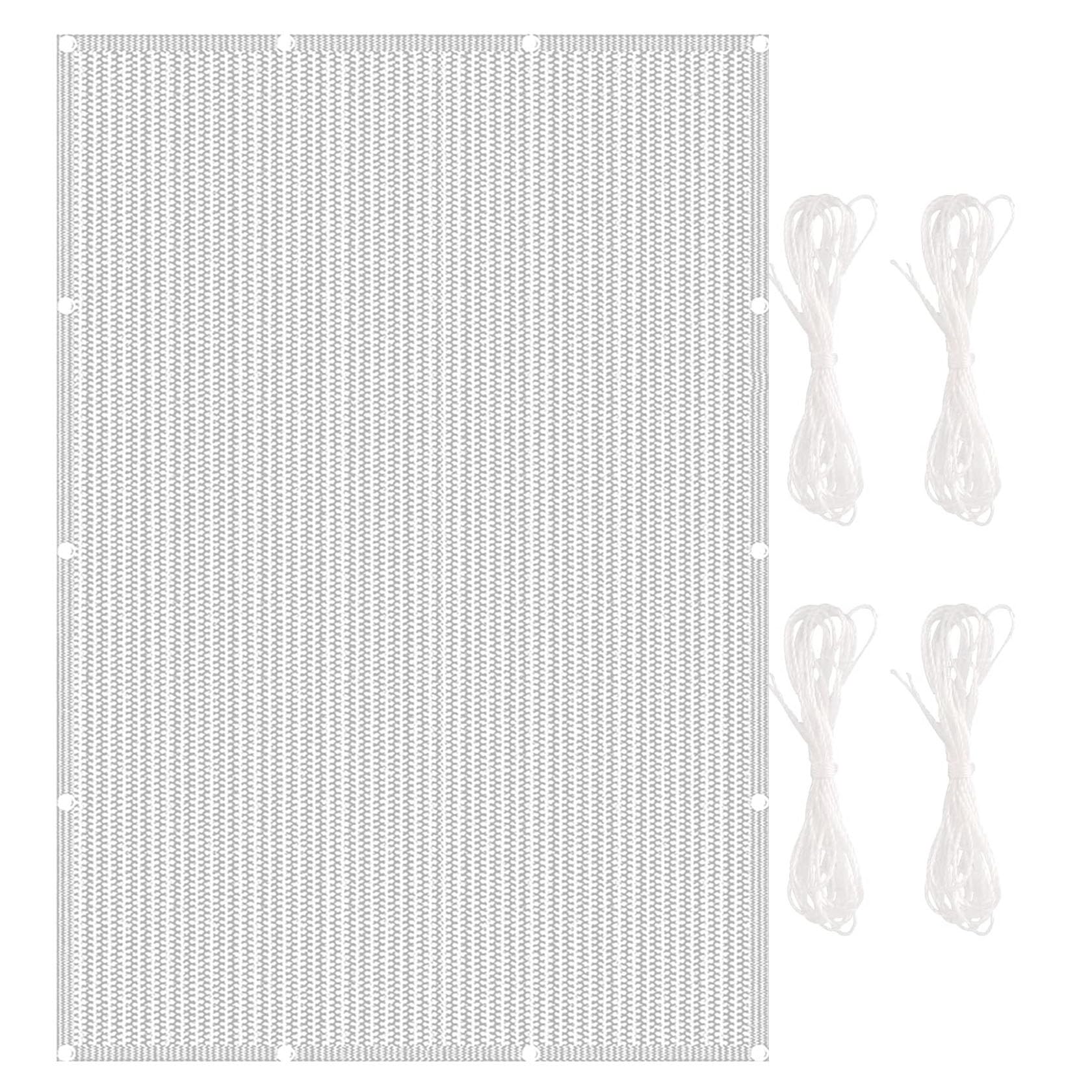 Voile d'ombrage blanc 1.5 x 2.5 m avec protection anti UV pour le jardin