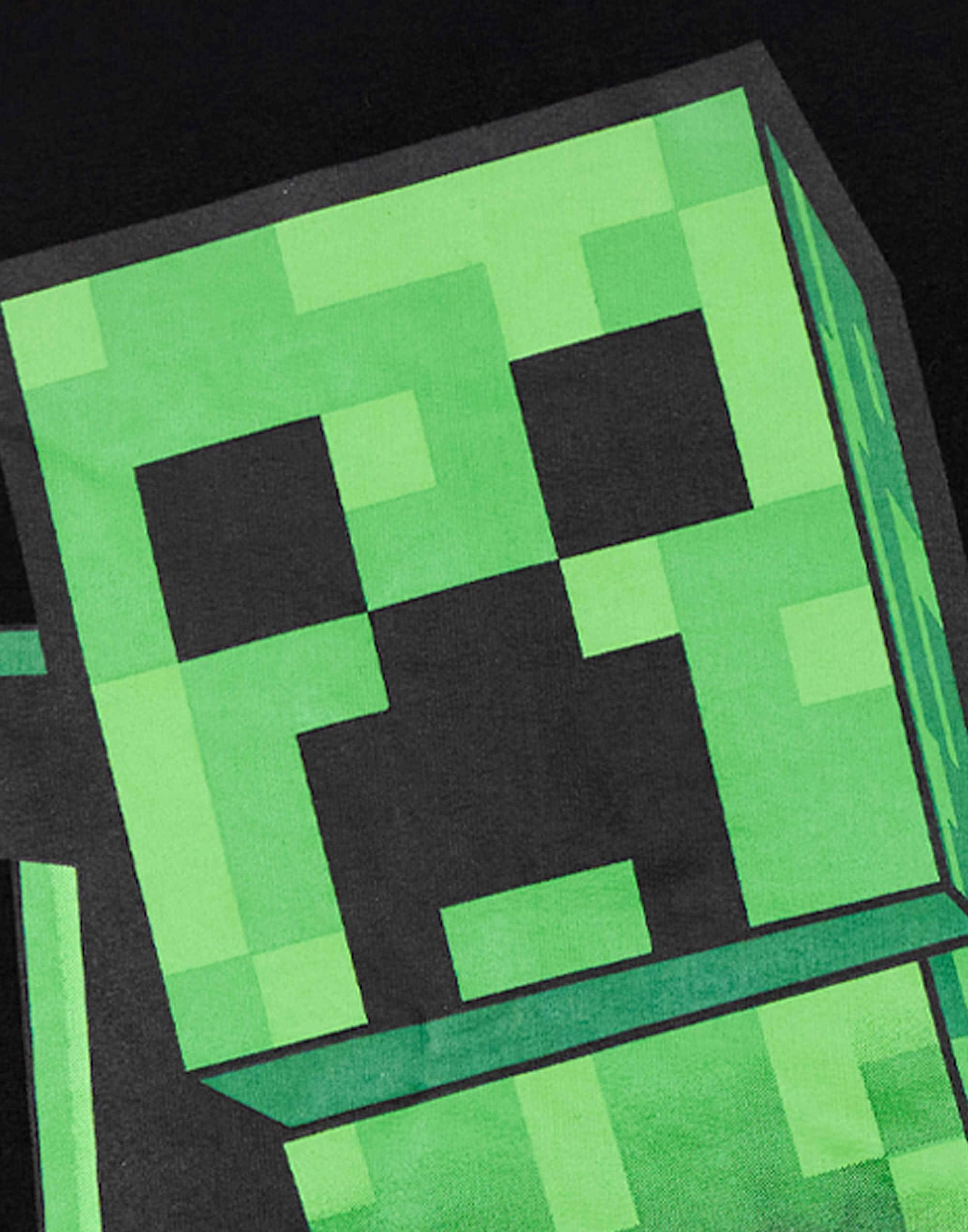 Minecraft garçons Sweat à Capuche | Sweat à Capuche Graphique Noir pour Enfants et Adolescents | Jeu Sprite Jumper Creeper Block Pop Out Sweatshirt | Gamer Merchandise Cadeau pour Lui