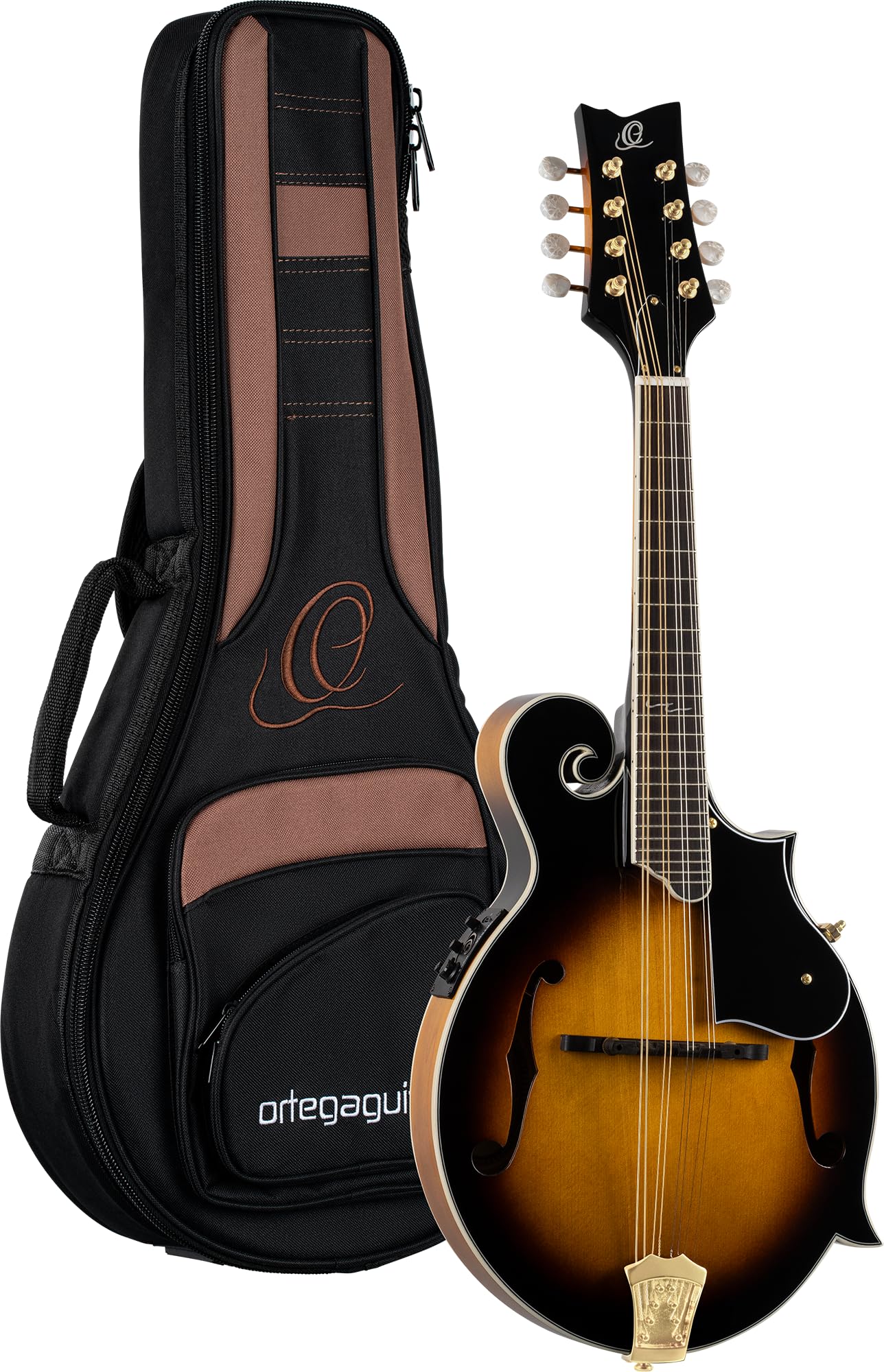ORTEGA Mandoline Style F Tobacco Sunburst RMFE90TS avec housse et préampli